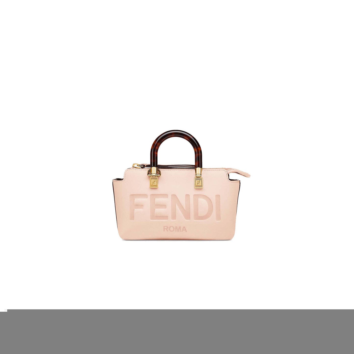 F**di by the way mini - small boston bag in light pink leather 8bs067abvlf14n1 (20.5*12*9cm)