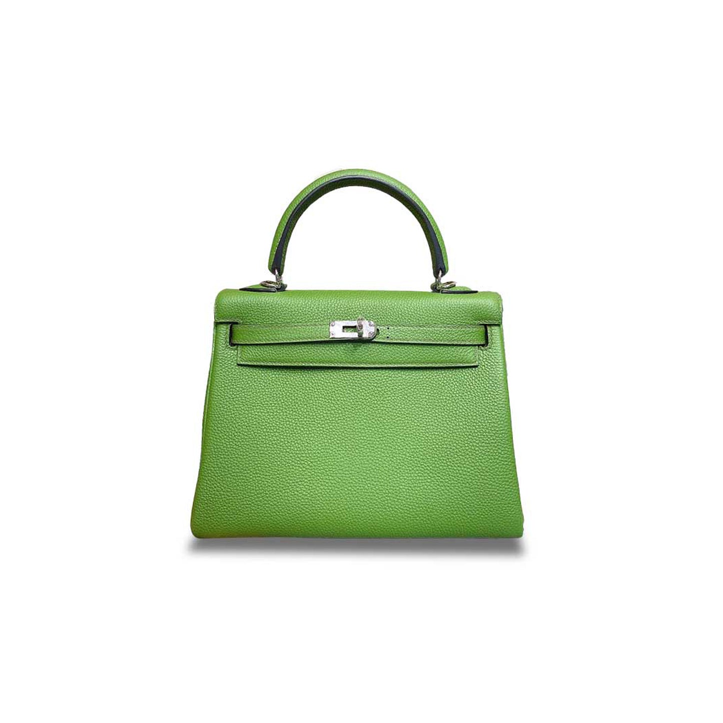H**mes master kelly 25 togo forest green silver buckle (25*17*7cm)