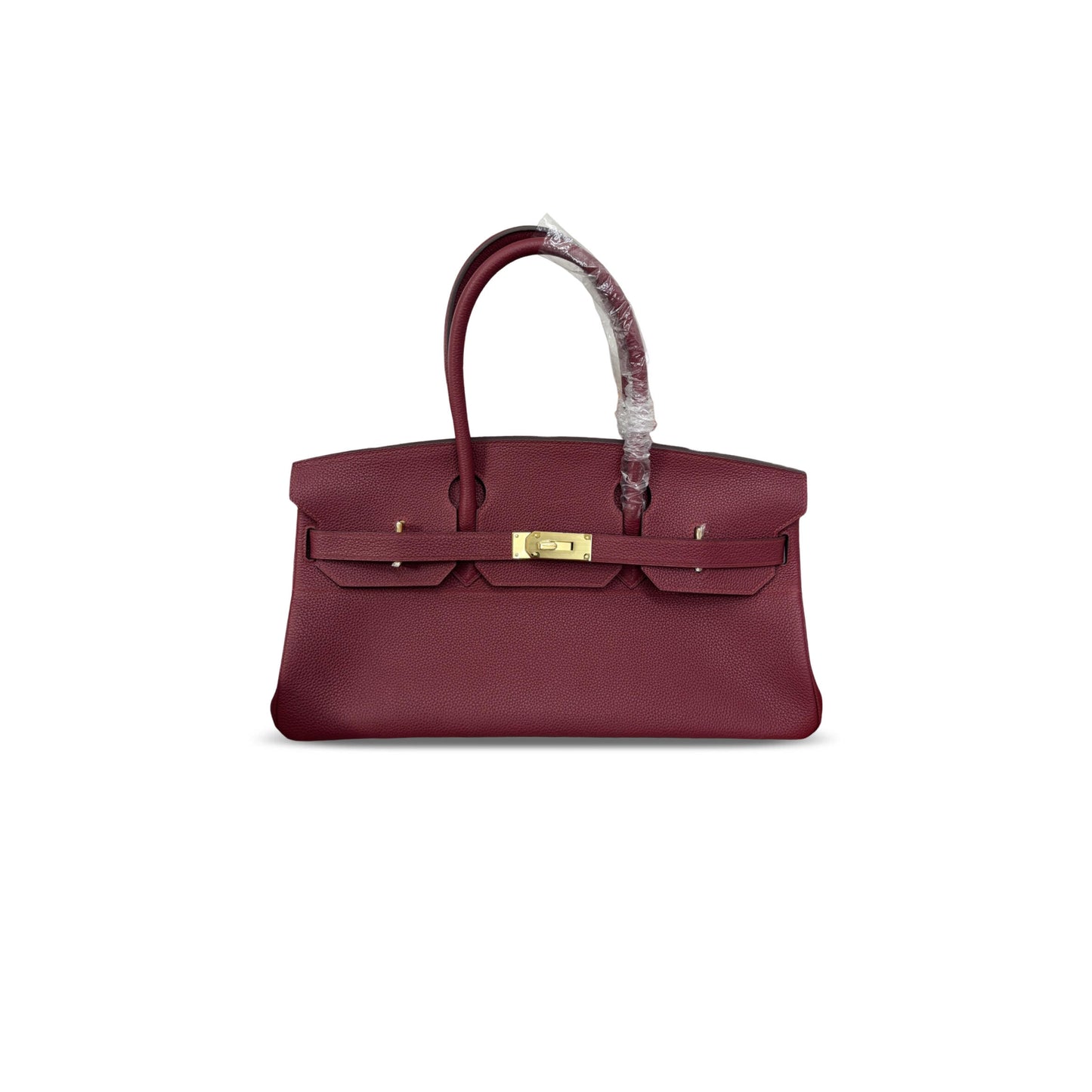 H**me5 shoulder birkin 42 togo ruby red gold hardware (42*20*18cm)