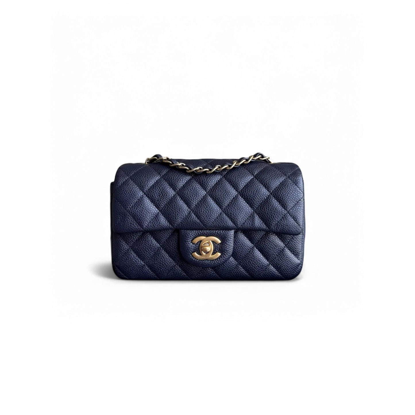 Ch*el master mini classic flap caviar calfskin 397921 (20*13*7cm)