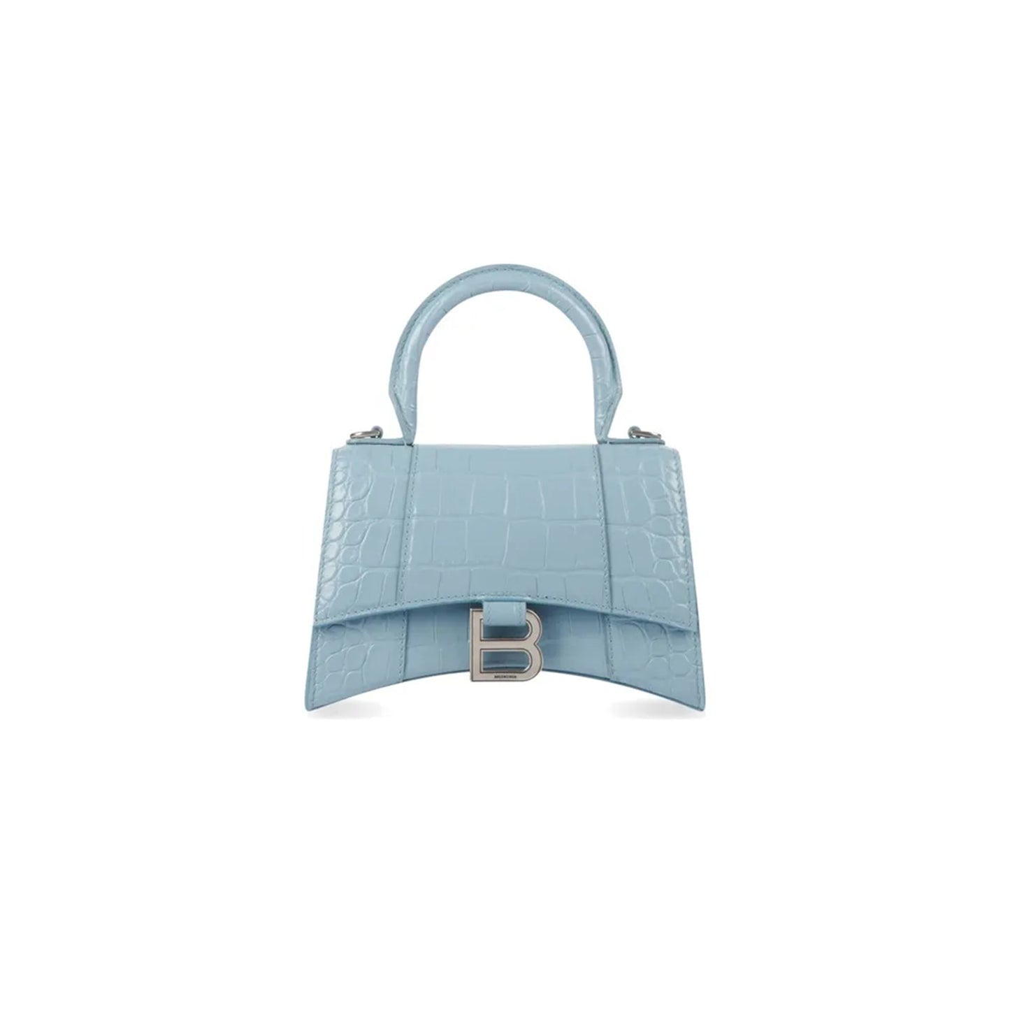 Ba1en*iaga women''s hourglass handbag xs in sky blue 5928331lr6y4712 (18.8*13*7.9cm)