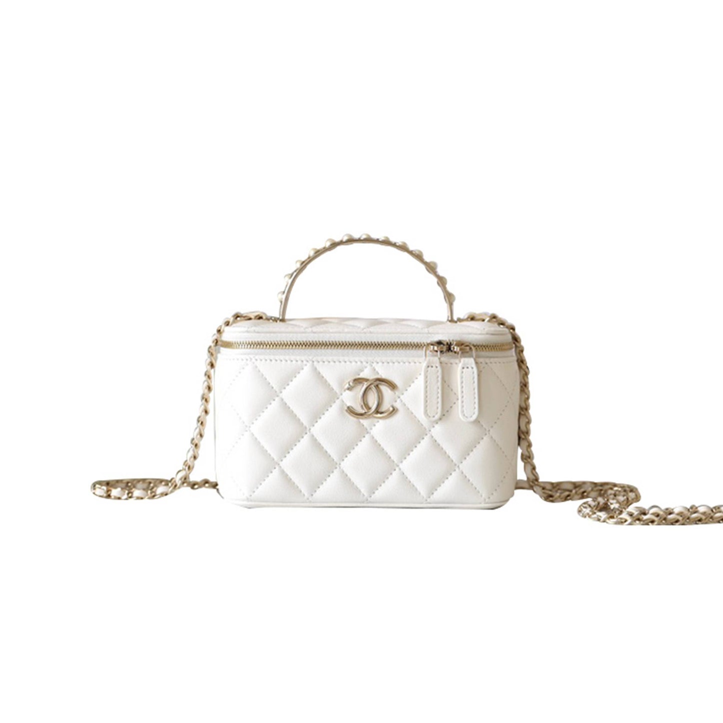 Ch*el master chain 24s white clutch bag ap3956 (17*9.5*7.8cm)