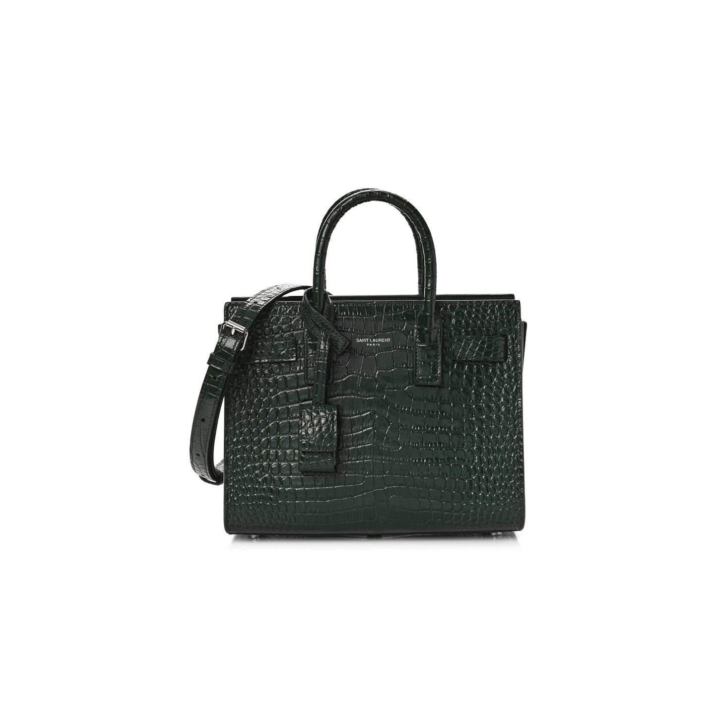 Y*L sac de jour croc embossed dark green 1256125 (26*20.5*12.5cm)