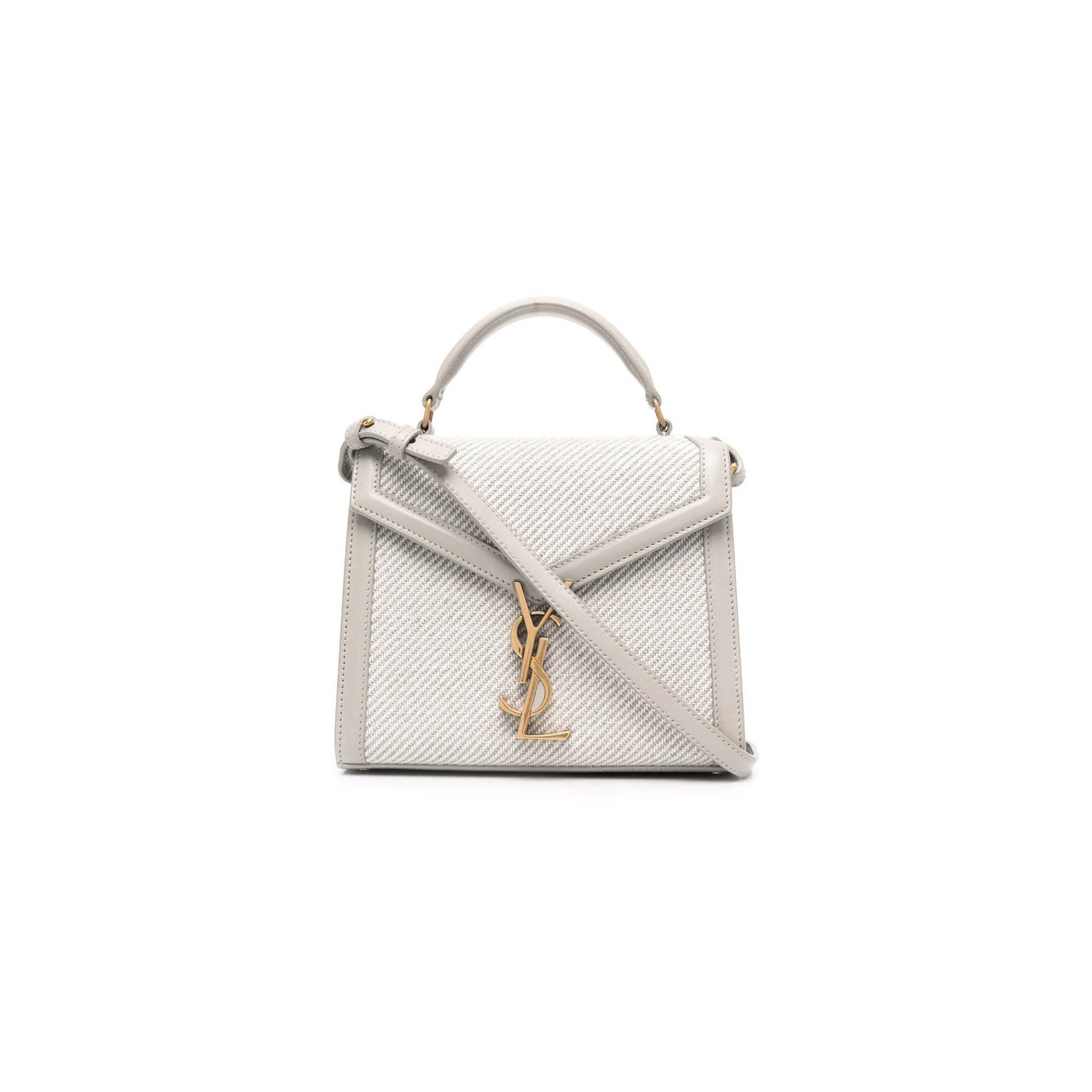 319 Y*L cassandra mini top handle bag in canvas with smooth leather 602716231153 (20*16*7.5cm)