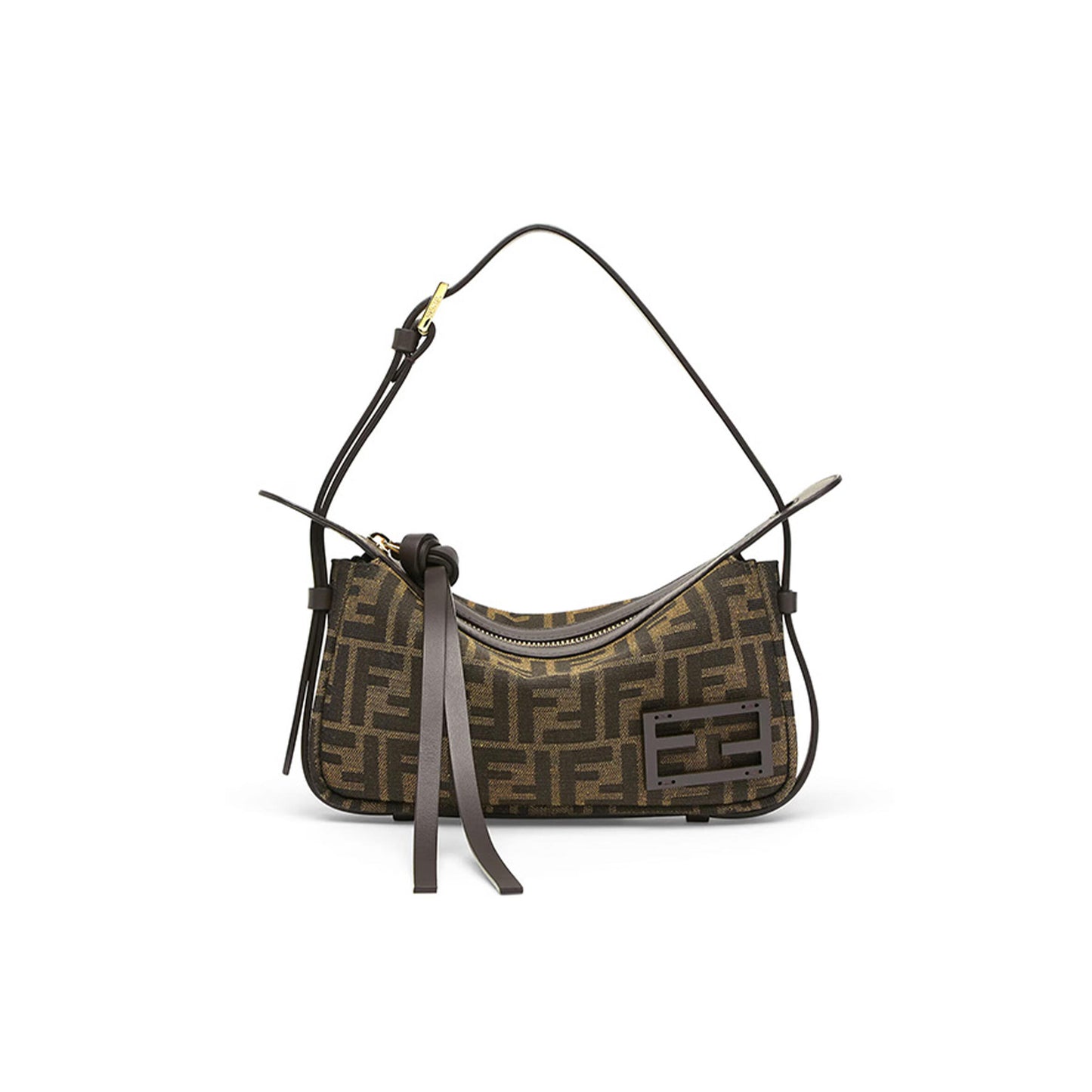 F**di simply ff jacquard shoulder bag 8bs097afpmf1gl7 (22*12*4cm)