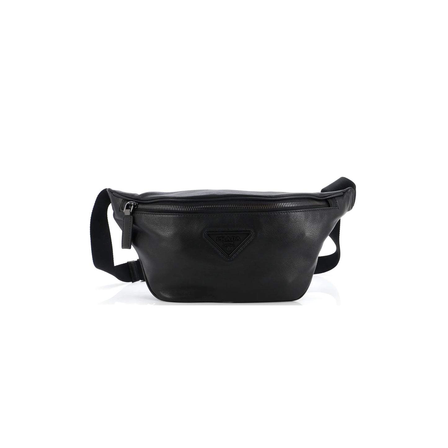 Pra*a zip belt bag leather small 2vl033 (18*15.5cm)