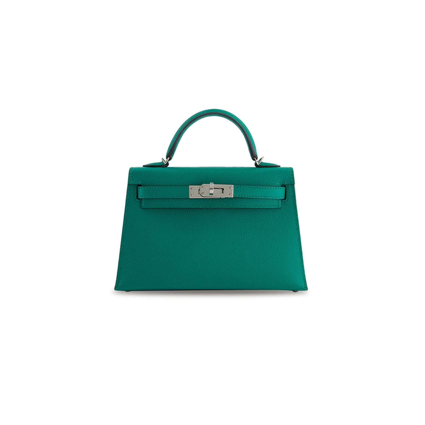 H**mes mini kelly ii bag epsom malachite (19*12*5.5cm)