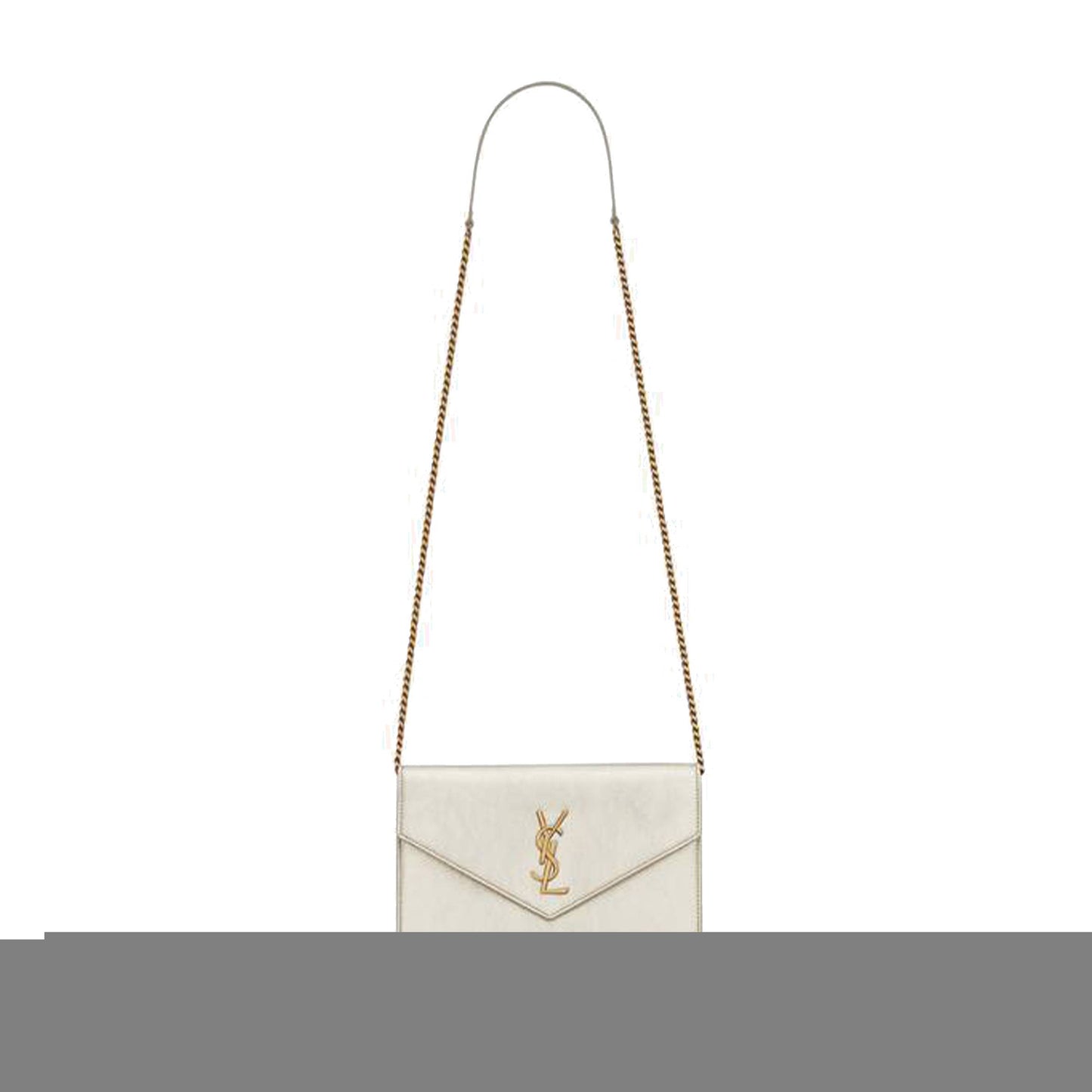 Y*L cassandre envelope chain wallet in metallized leather 402031aaagi7100 (19*12.5*3.5cm)