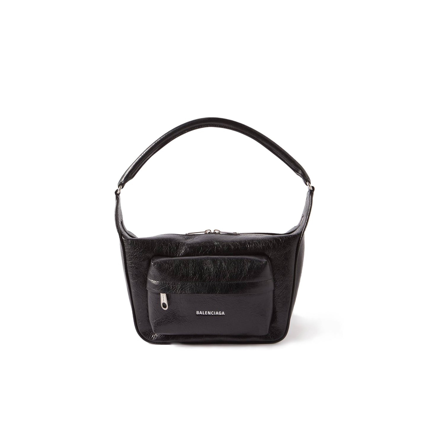 Ba*len*cia*ga black raver medium creased-leather shoulder bag matchesfashion us (30*18*7.5cm)