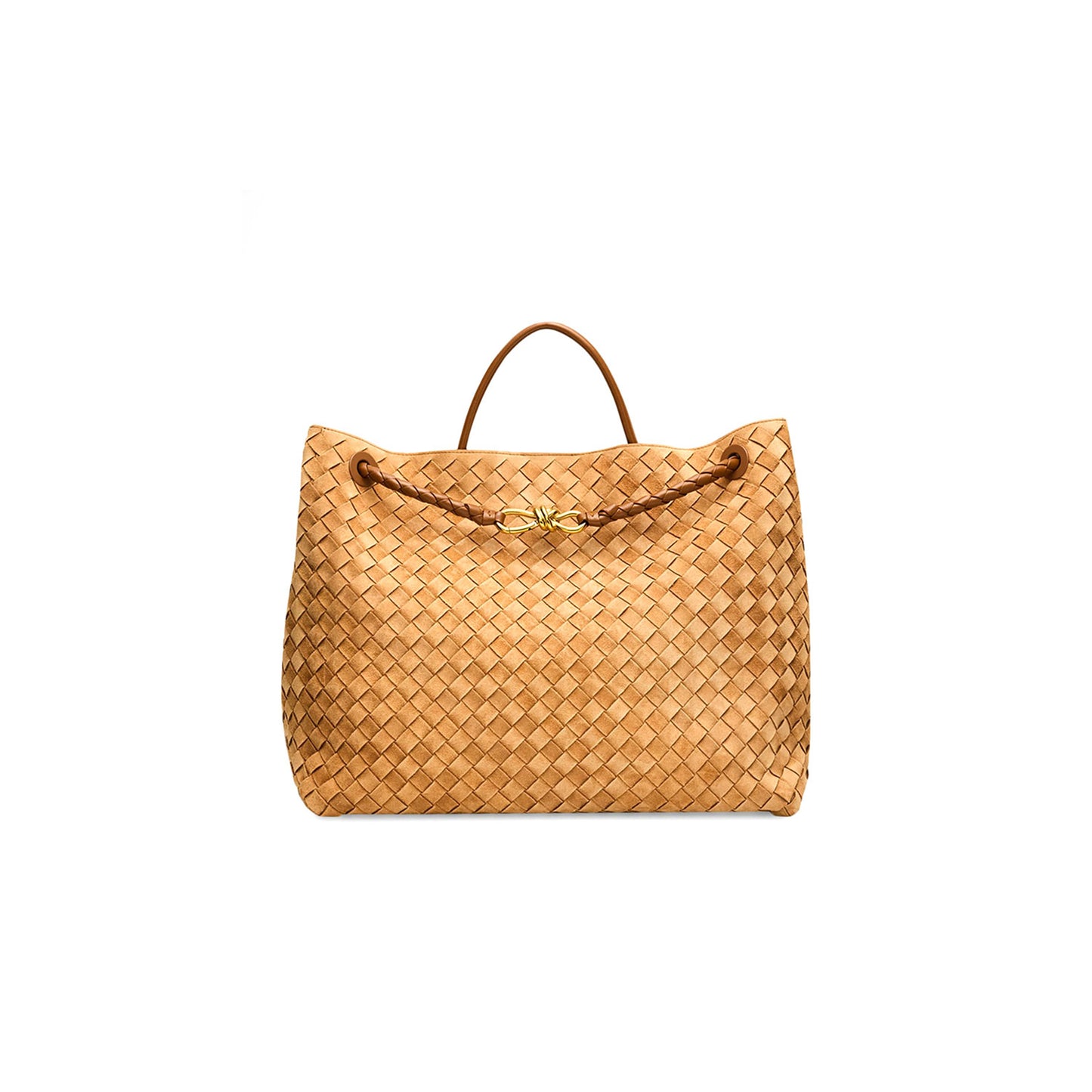 b0tt*ga Ven*ta andiamo large intrecciato leather tote 743575 (45*34*22cm)