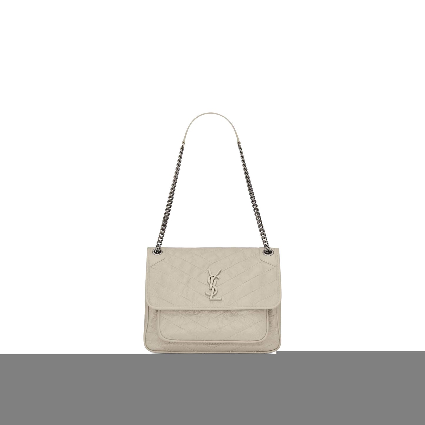 Y*L niki medium chain bag in crinkled vintage leather 6331580en049207 (28*20*8.5cm)