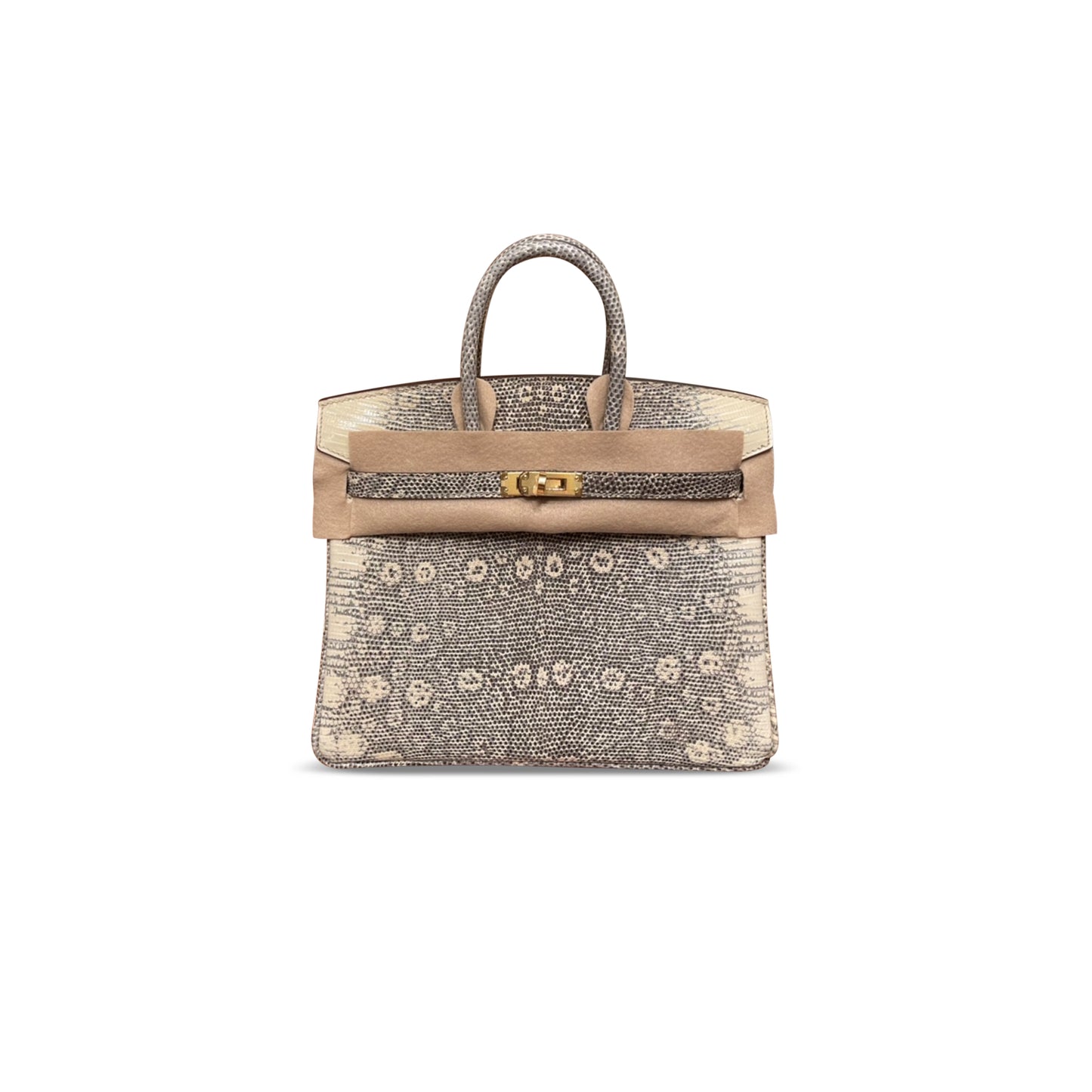 H**mes MASTER BIRKIN 25 LIZARD NATURAL GRADIENT GOLD HARDWARE (25*20*13cm)