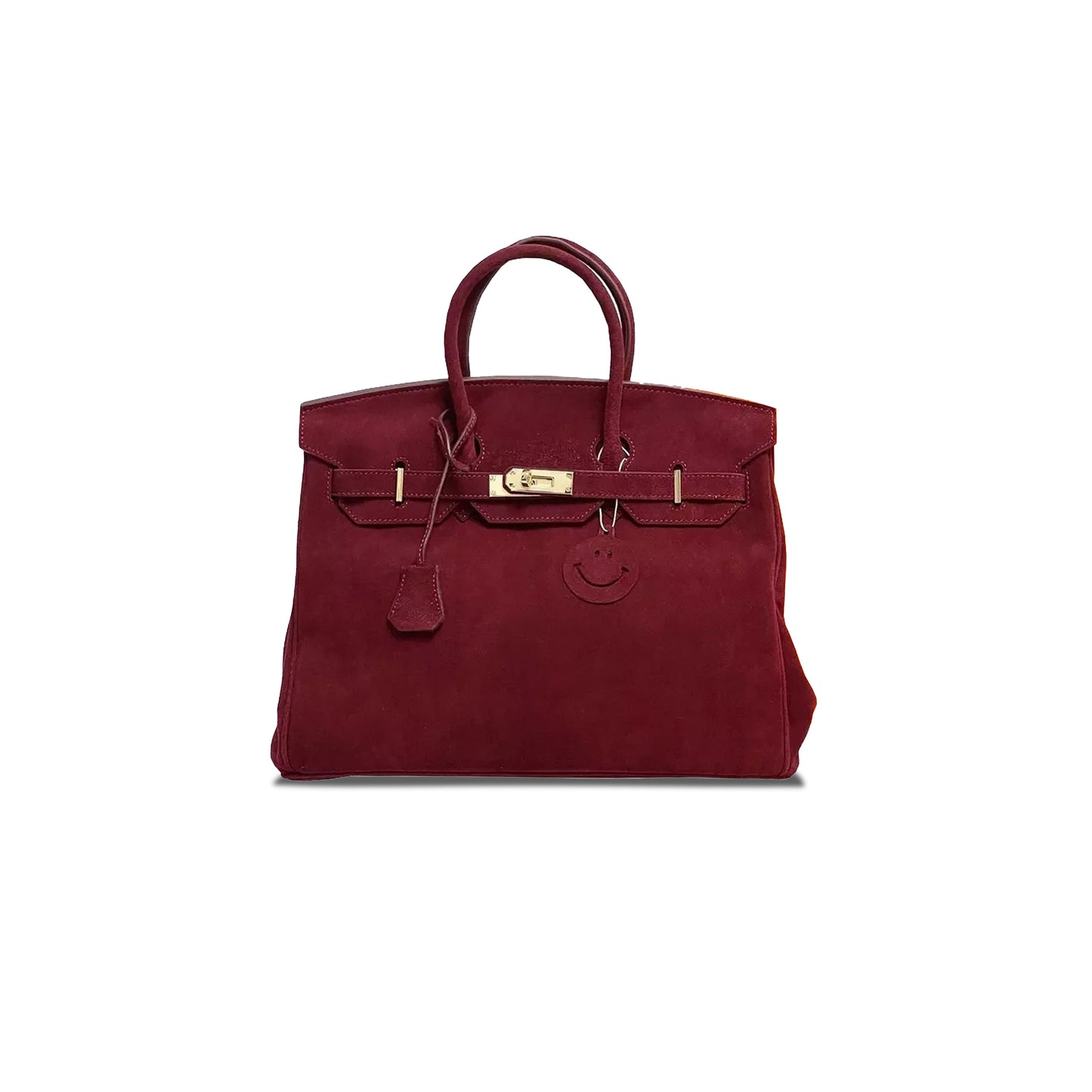 H**mes birkin 30 chamois bordeaux gold buckle h028369cc57 (30*23*15cm)