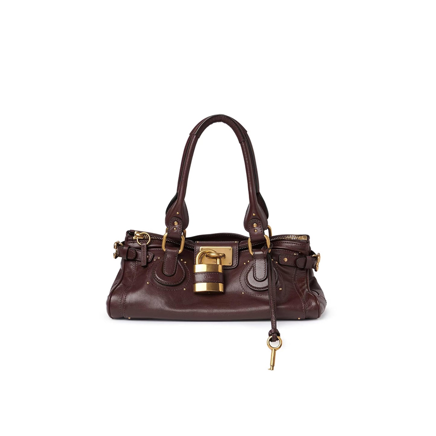 Ch10Γ paddington bag in grained leather ch25ws802p75602 (36*18*18cm)