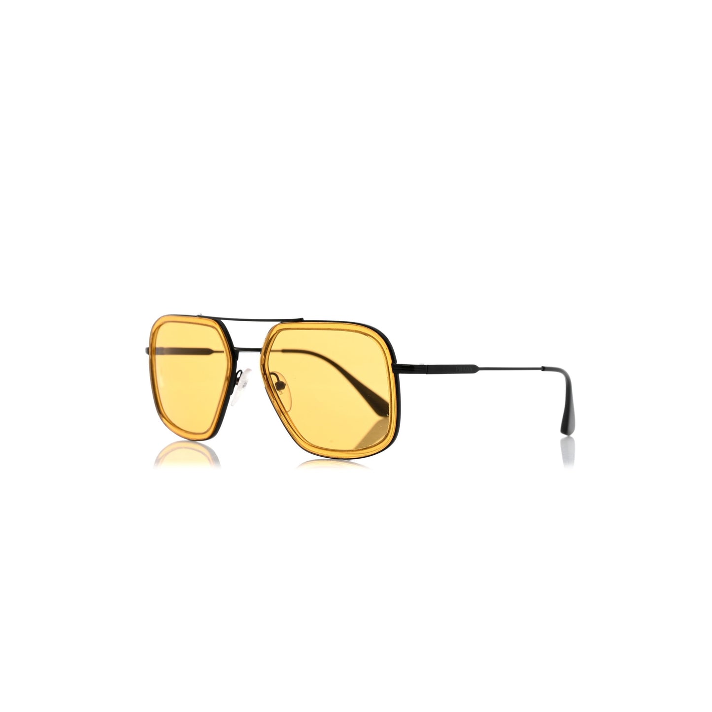 Pra*a aviator sunglasses spr 57x black yellow