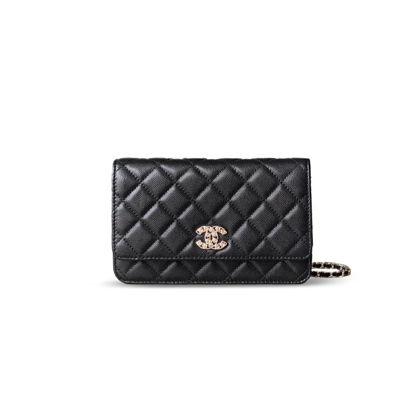 ch*el love Di*m*nd wallet on chain 396451 (20*12.3*3.5cm)