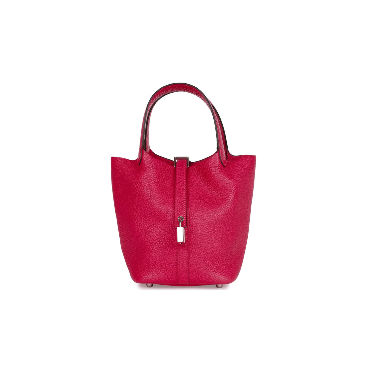 H**mes picotin lock 18 framboise clemence and matte alligator touch palladium hardware (18*13*18cm)