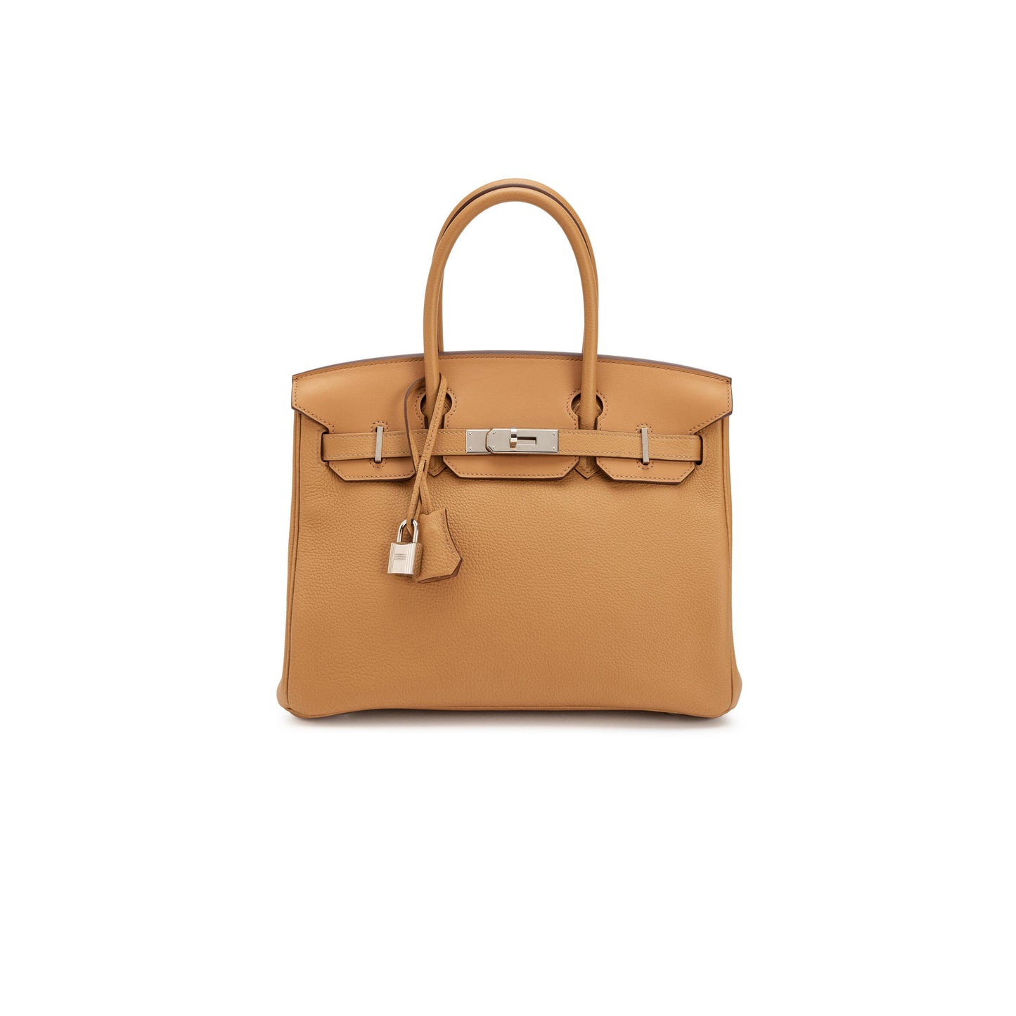 H**mes master birkin 35 swift leather biscuit silver buckle bag h049362cc06 (35*25*18cm)