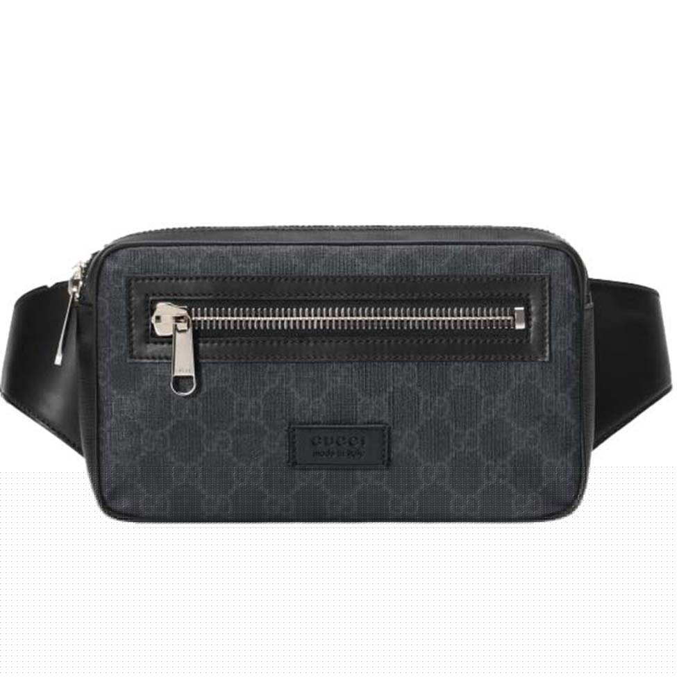 G*u*i gg black belt bag 474293 (24*14*5.5cm)
