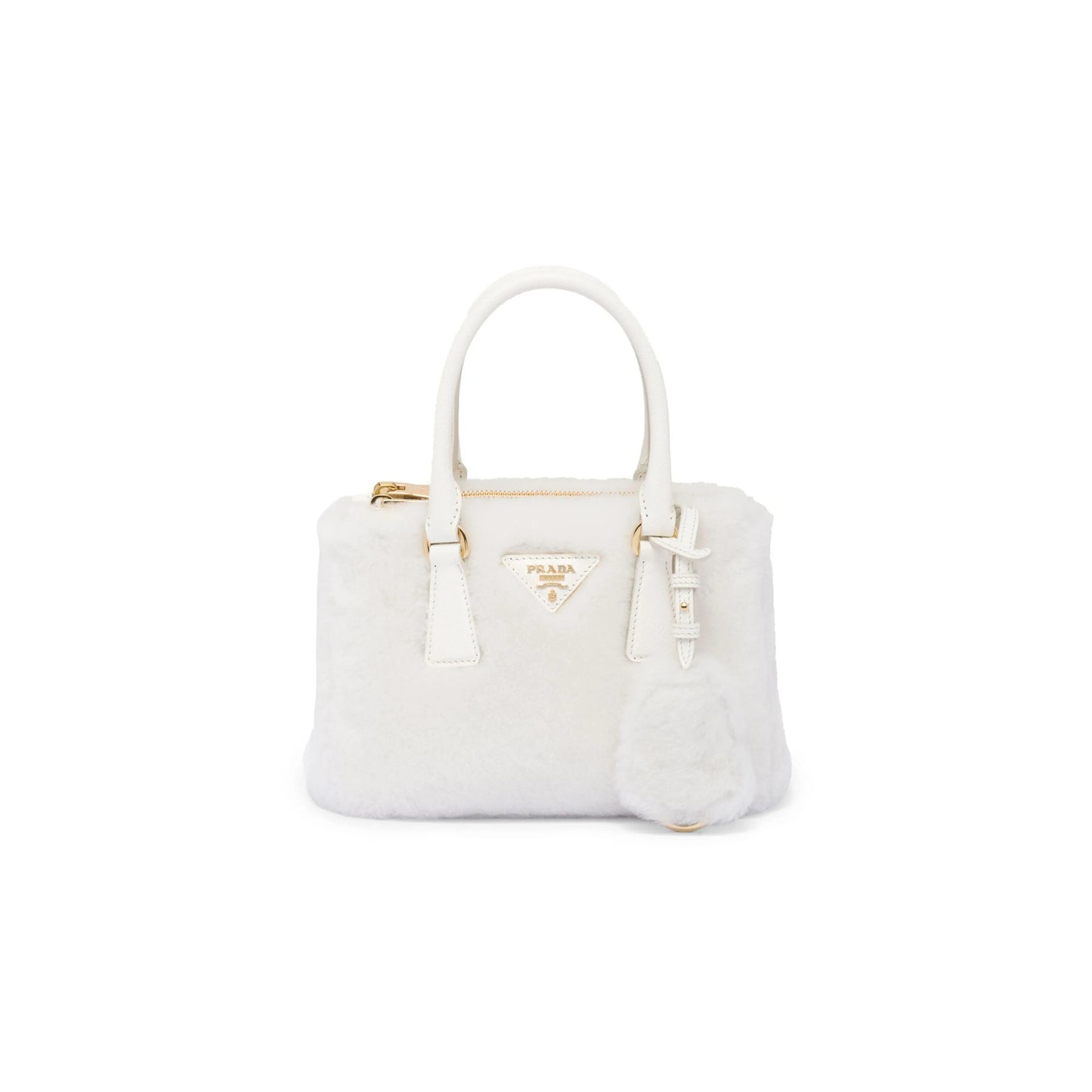 Pra*a galleria shearling mini bag 1ba906 (20*14.5*9.5cm)