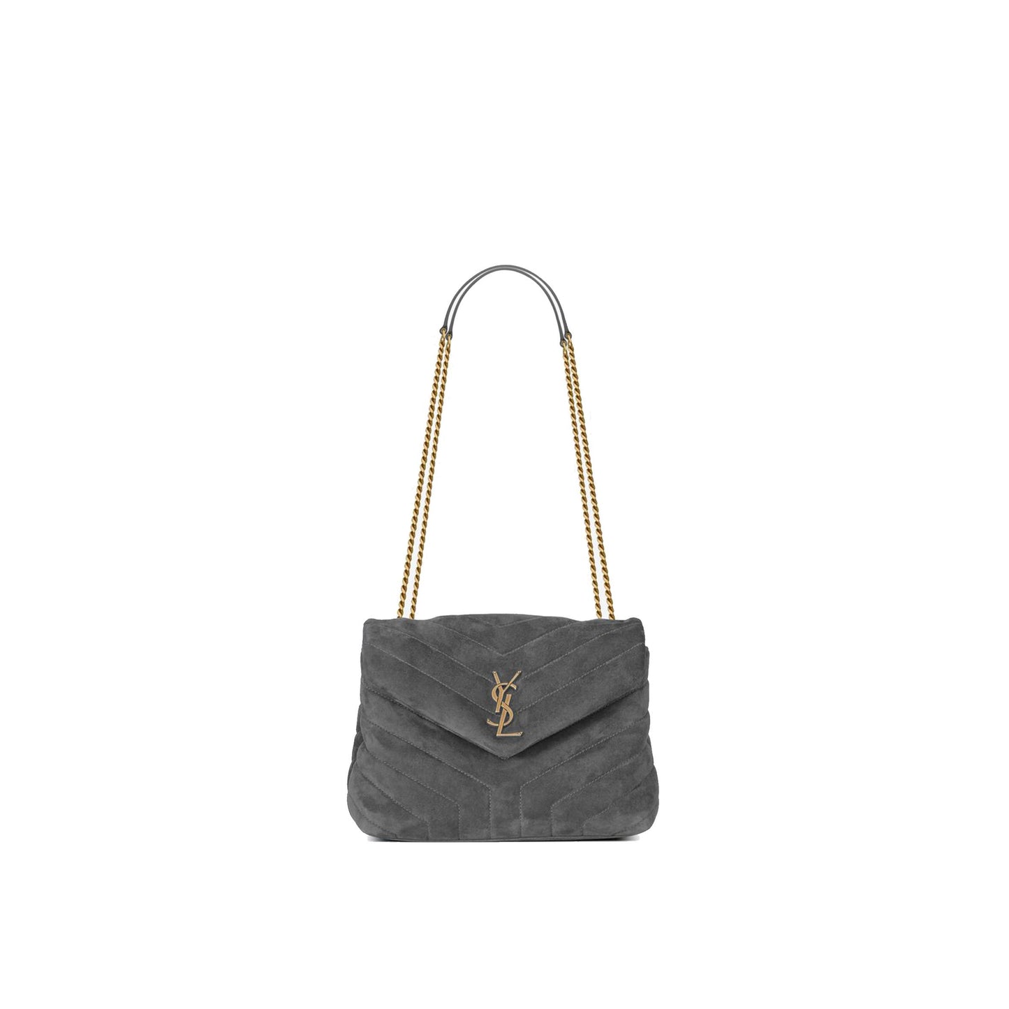Y*L loulou small chain bag in quilted suede 4946991u8671112 (23*17*9cm)