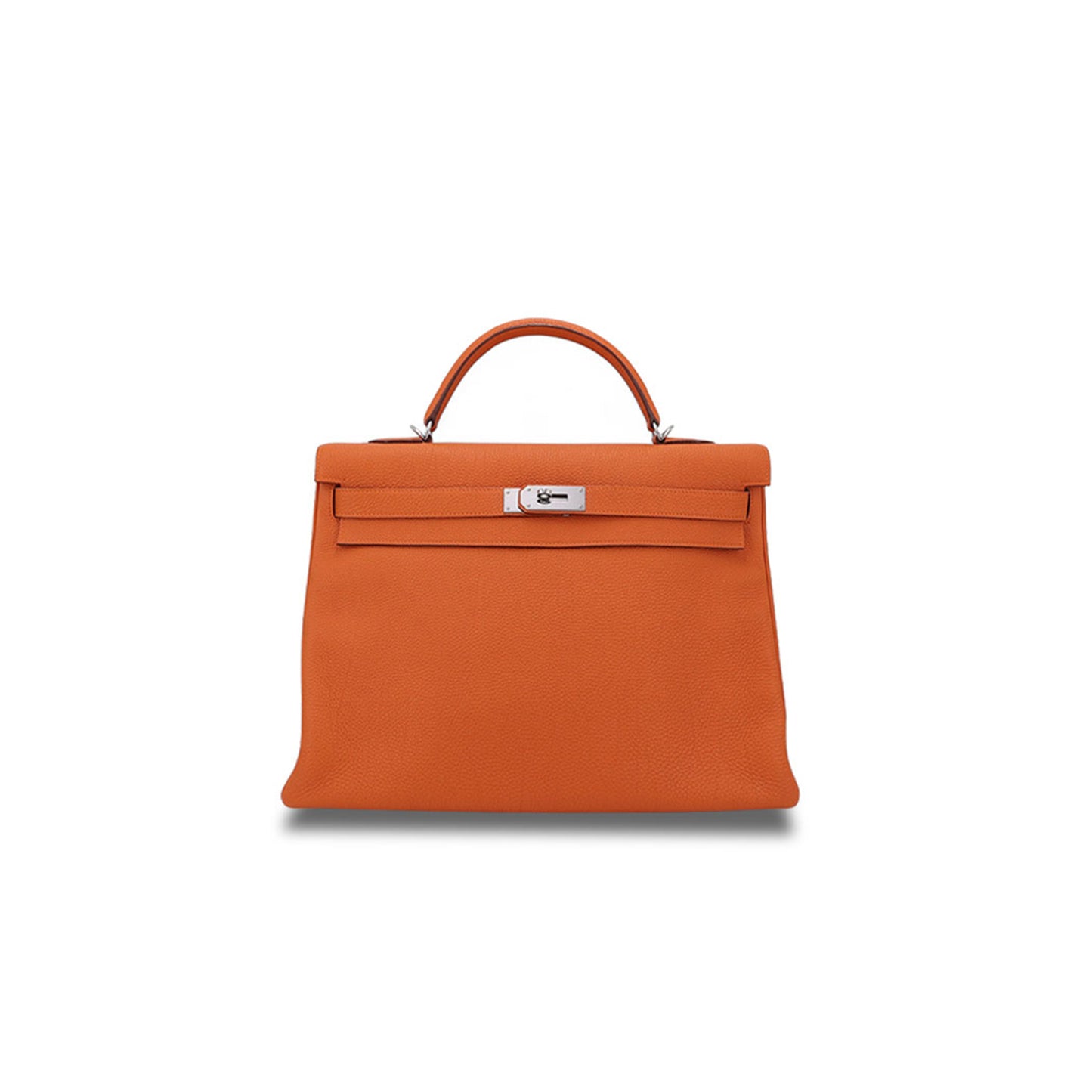H**mes master kelly 32 orange togo silver buckle (32*23*10.5cm)