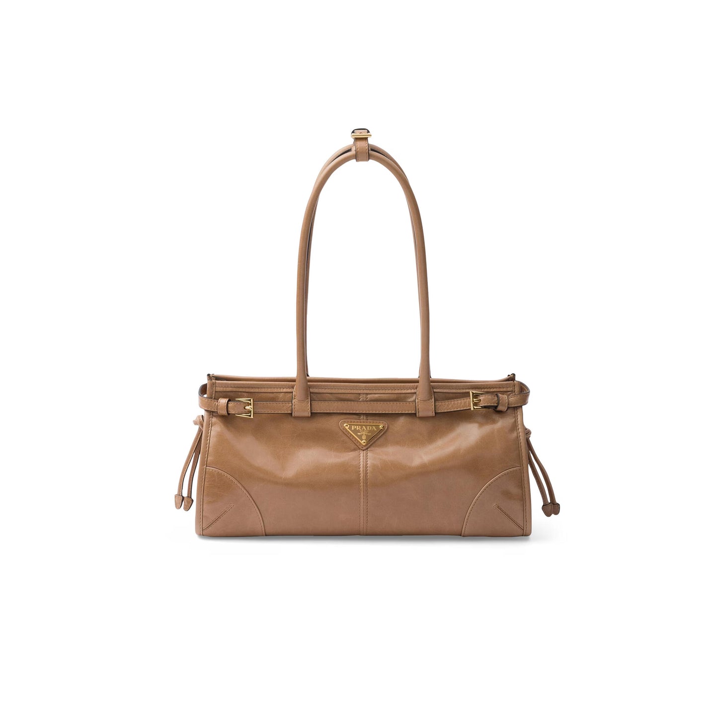 Pra*a bonnie medium leather handbag (32*15.5*12cm)
