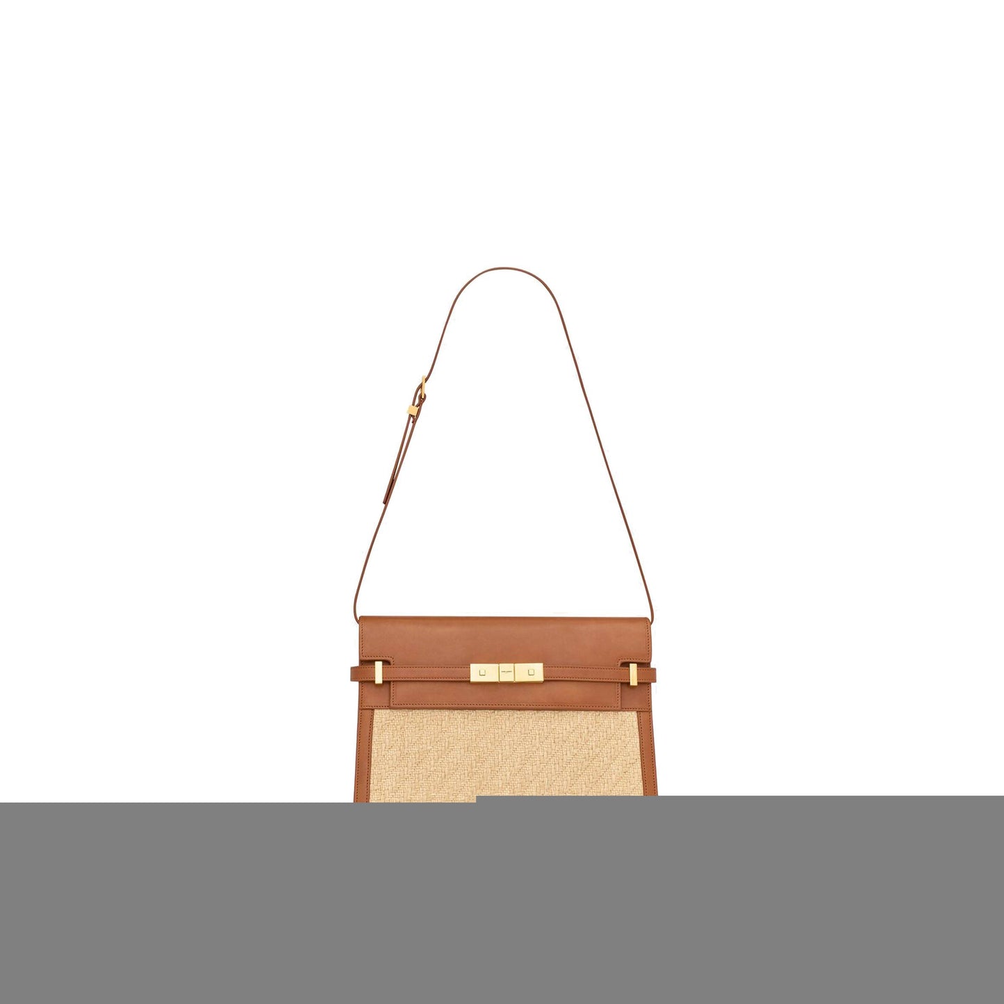Y*L manhattan shoulder bag in raffia and vegetable-tanned leather 579271faa7d9783 (29*20*7.5cm)