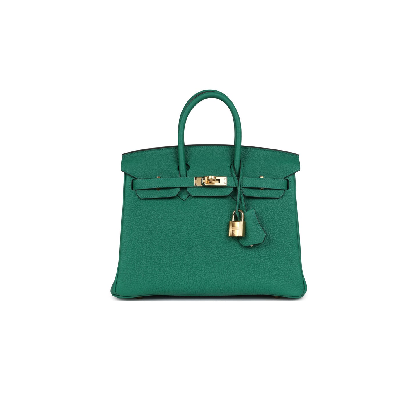 H**mes master birkin 25 togo leather velvet green gold buckle bag bk30u4epss (25*20*13cm)