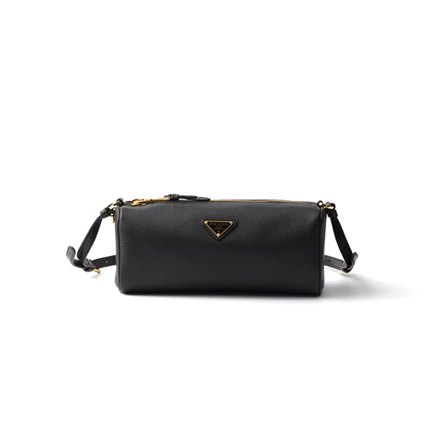 Pra*a leather pouch 1bc239 (22*9*7.5cm)