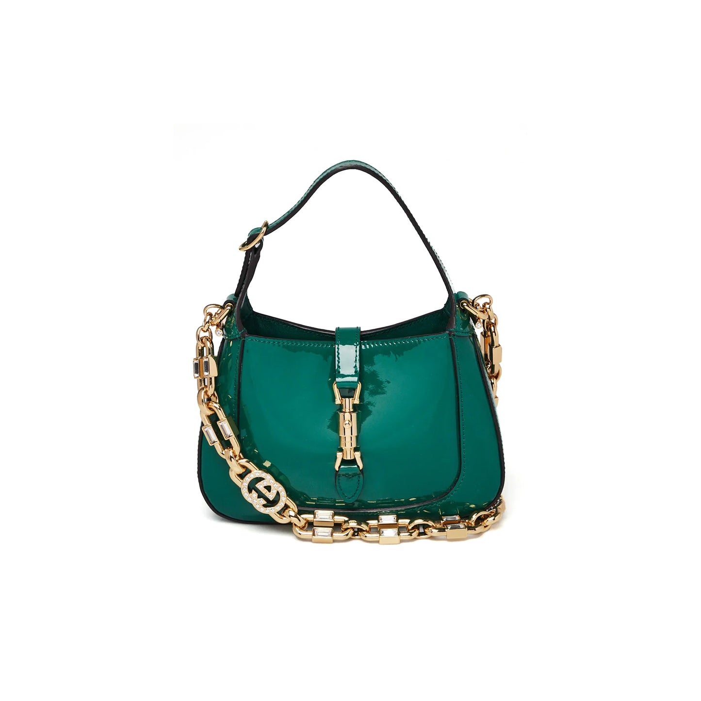 G*u*i jackie 1961 mini bag patent leather 605524 (19*13*3cm)
