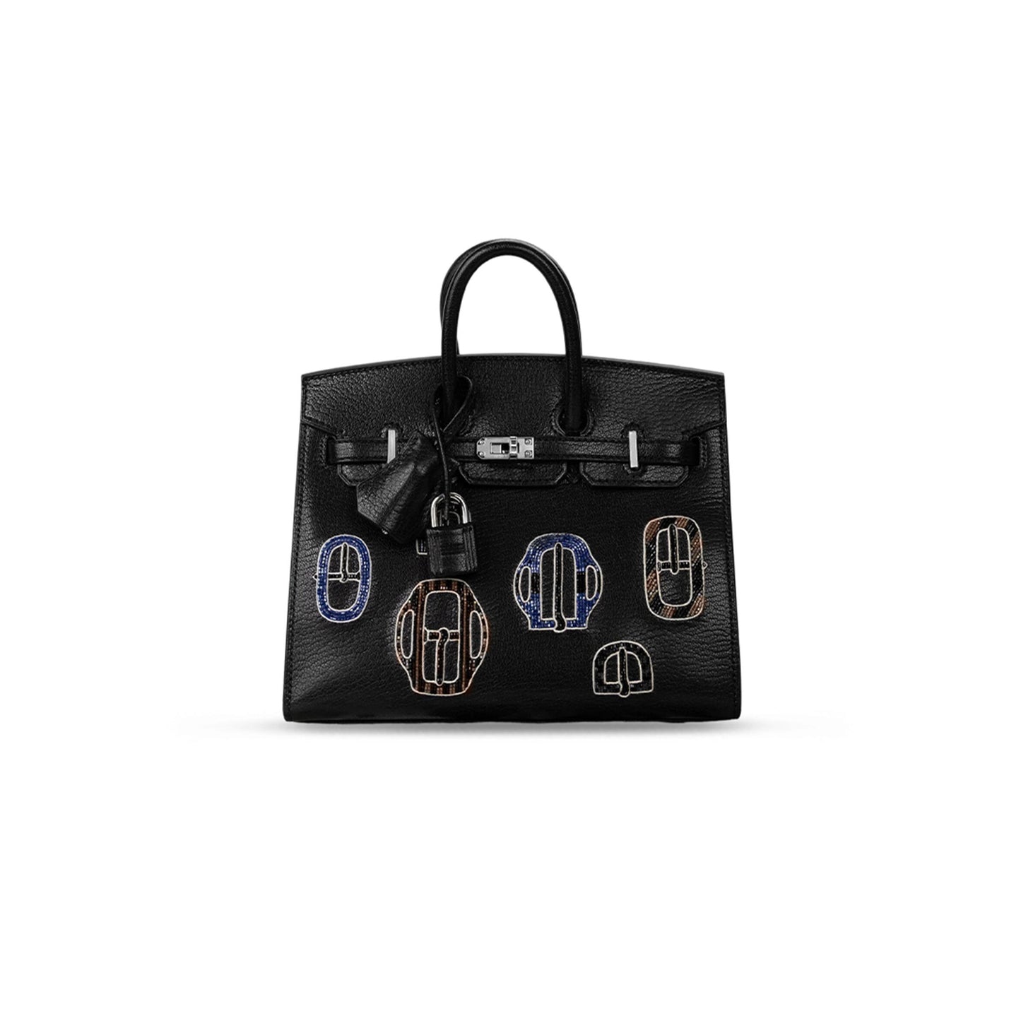 H**mes MASTER BIRKIN 20 BOUCLERICE MODERNE CASAQUE CHEVRE BLACK (20*17*11cm)