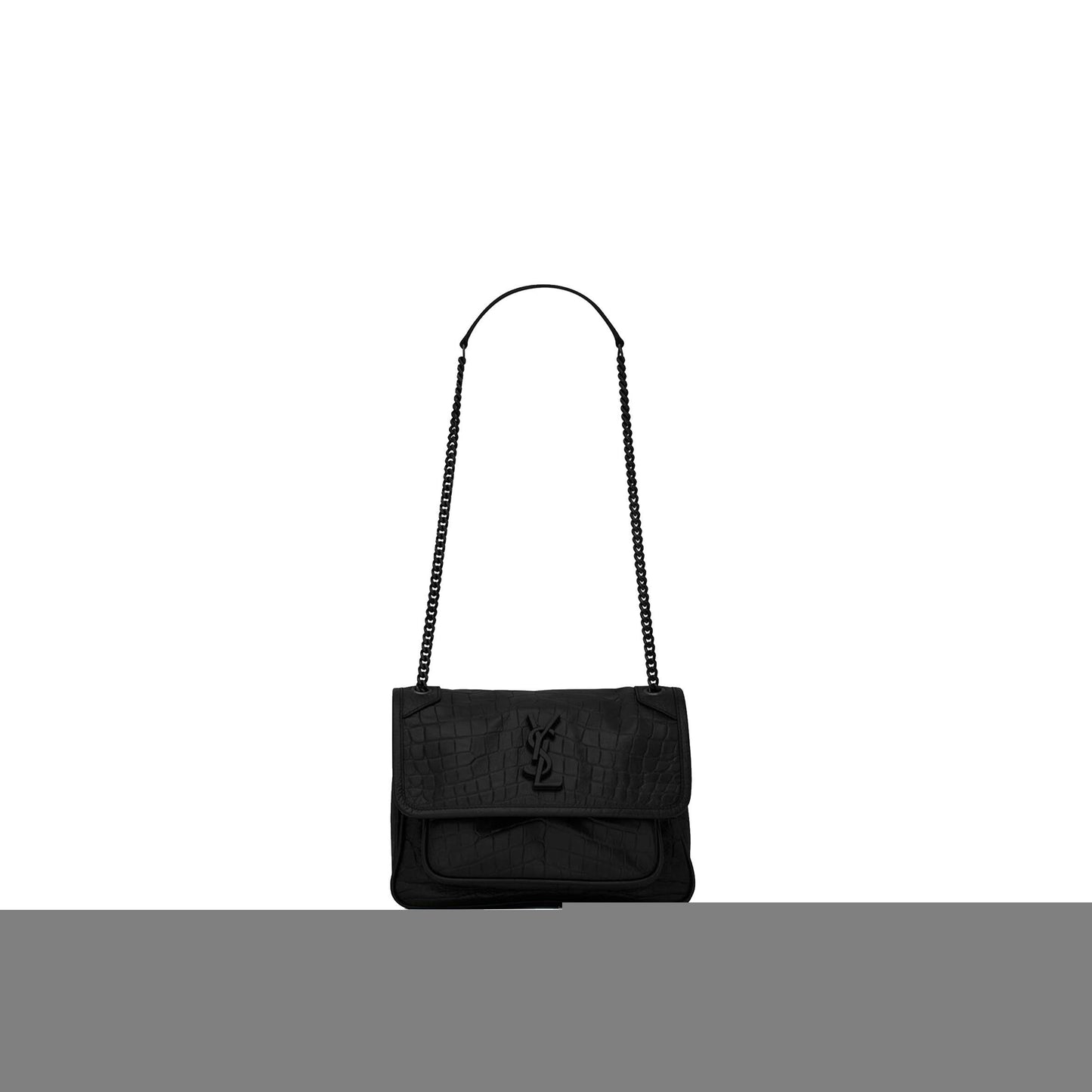 Y*L niki baby chain bag in crocodile-embossed leather 6331511k00u1000 (21*16*7.5cm)