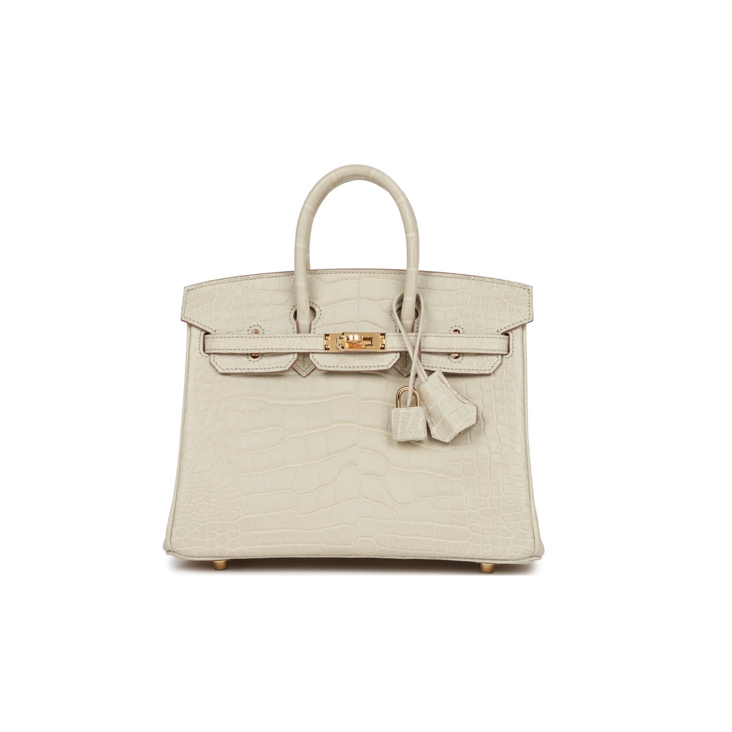 H**mes birkin 25 beton matte alligator gold hardware handmade (25*19*12cm)