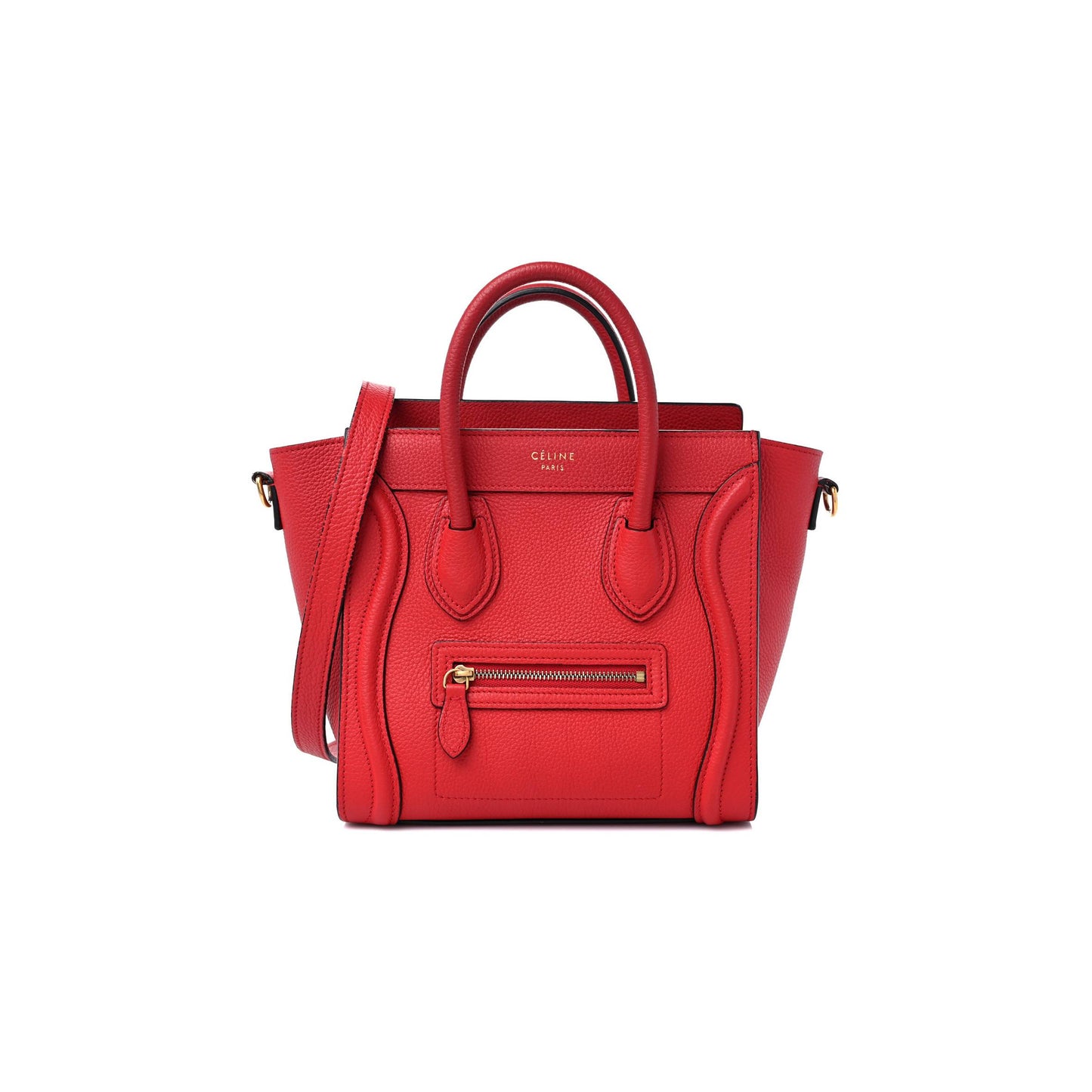 ce**e drummed calfskin nano lU*gage red (19*19*10cm)