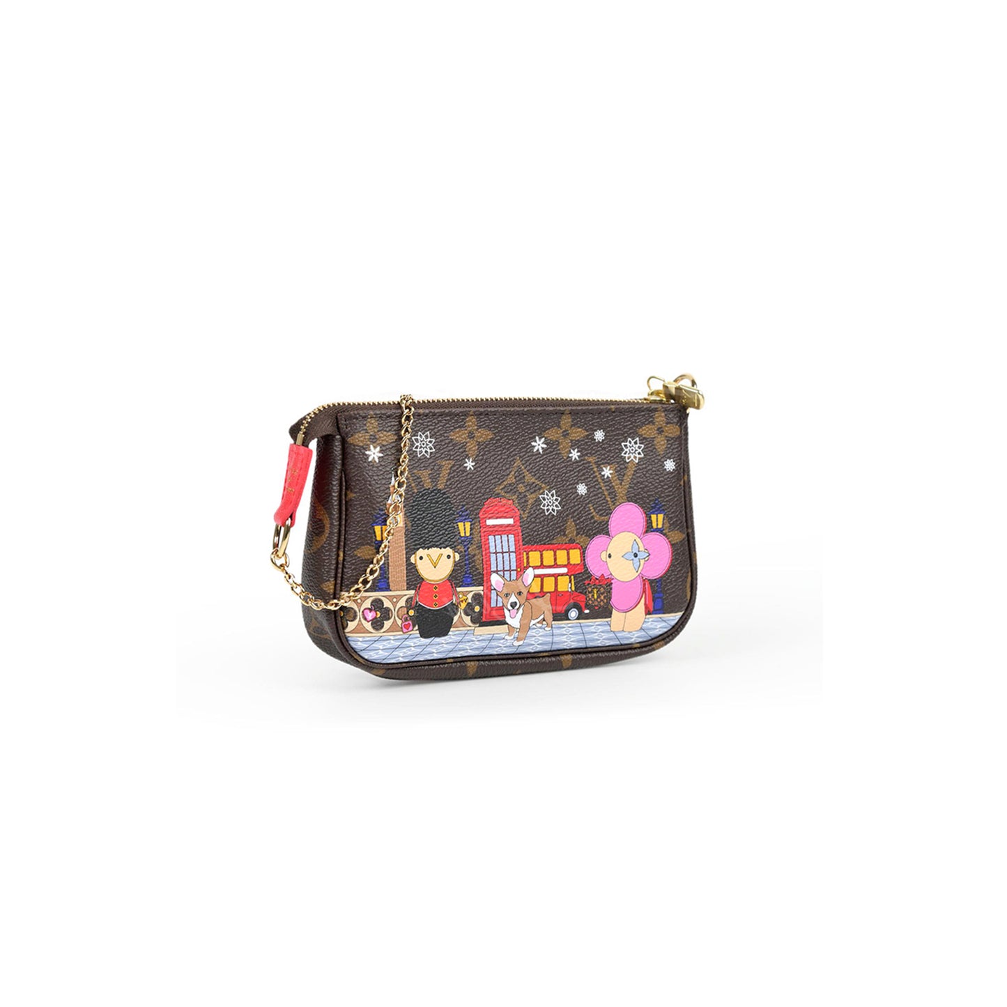 l0*is v*t0n coated canvas xmas u1u1enne in london mini pochette accessoires m45906 (15.5*10.5*4cm)