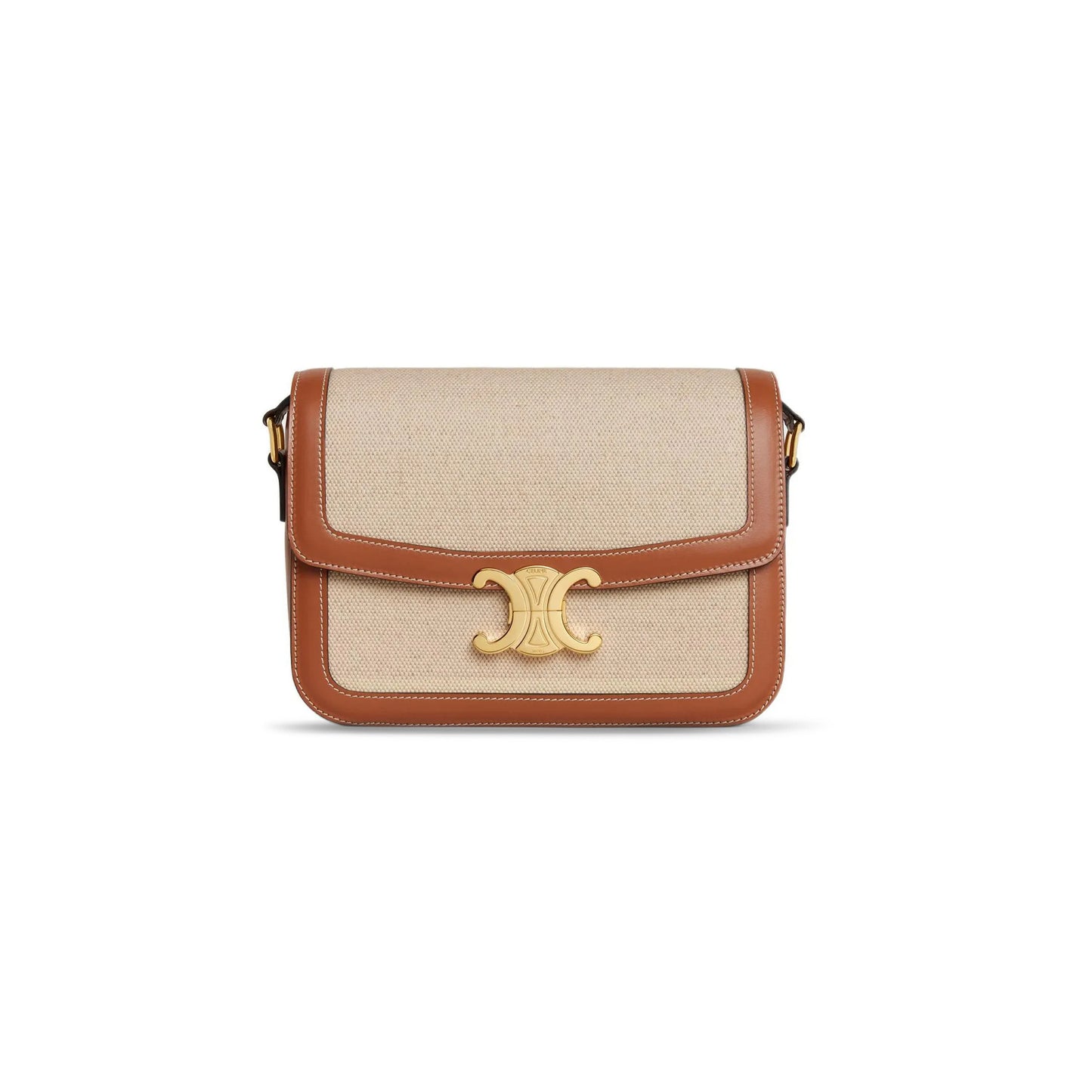 Ce**e medium teen triomphe bag in textile and calfskin191242bgi.04lv (22.5*16.5*7.5cm)