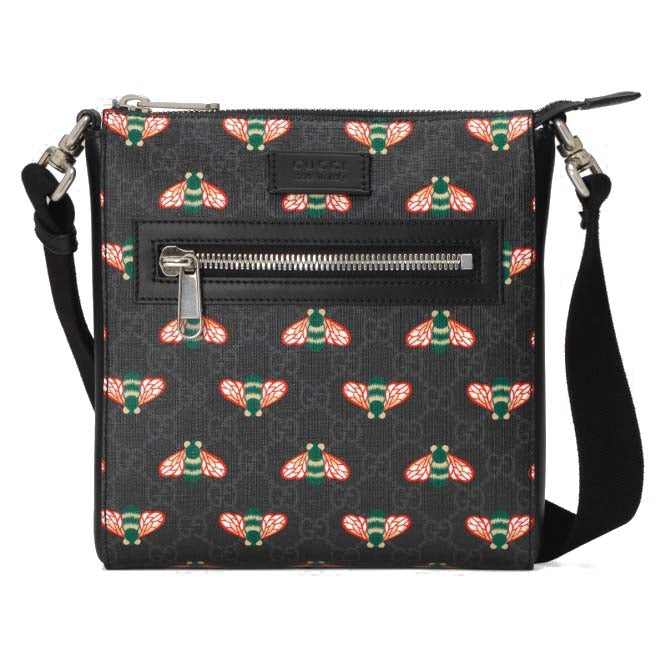 G*u*i bestiary messenger bag with bees 681021 (23.5*21*4.5cm)