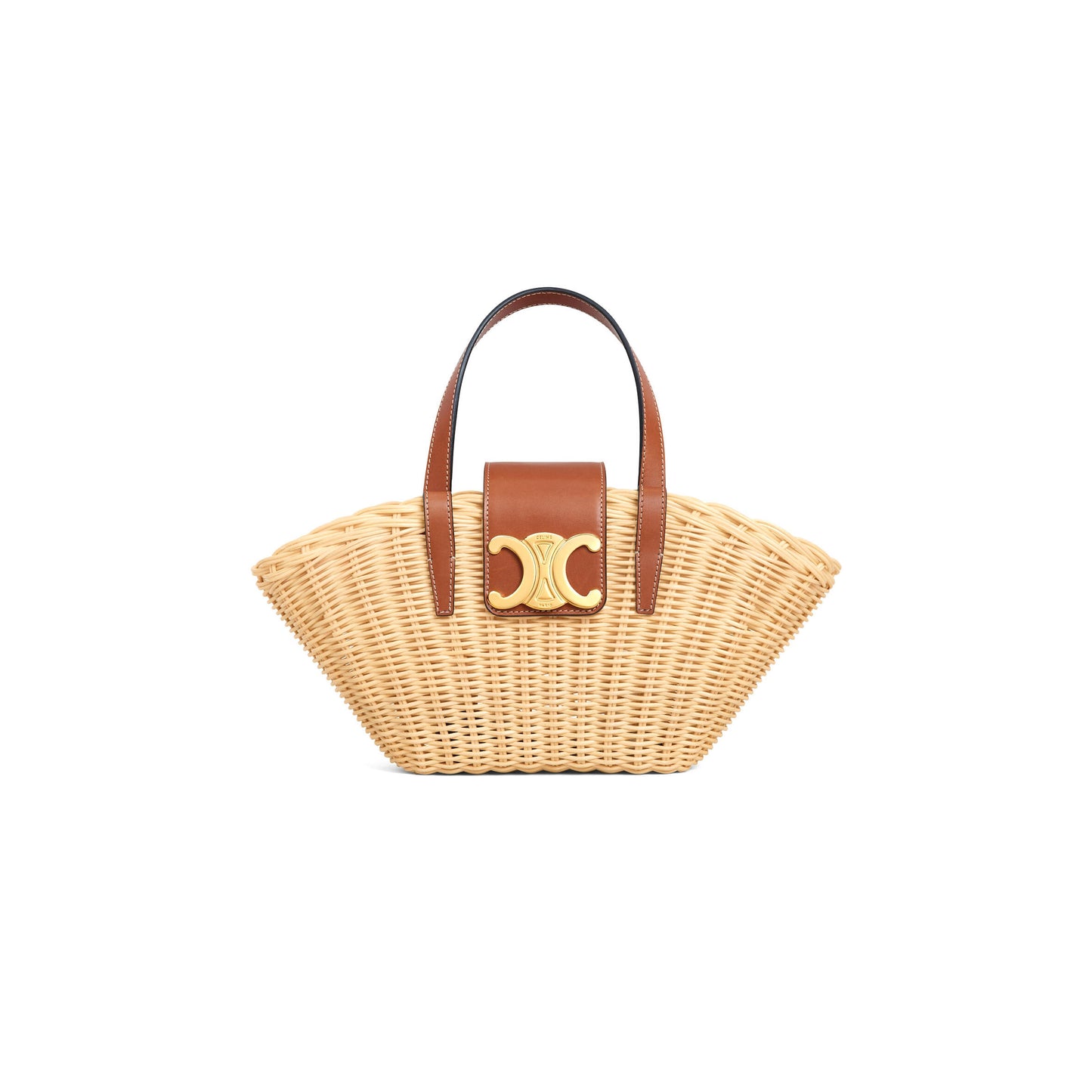 Ce**e teen couffin in wicker and natural calfskin 116572fwe.02nt (32*14*7cm)