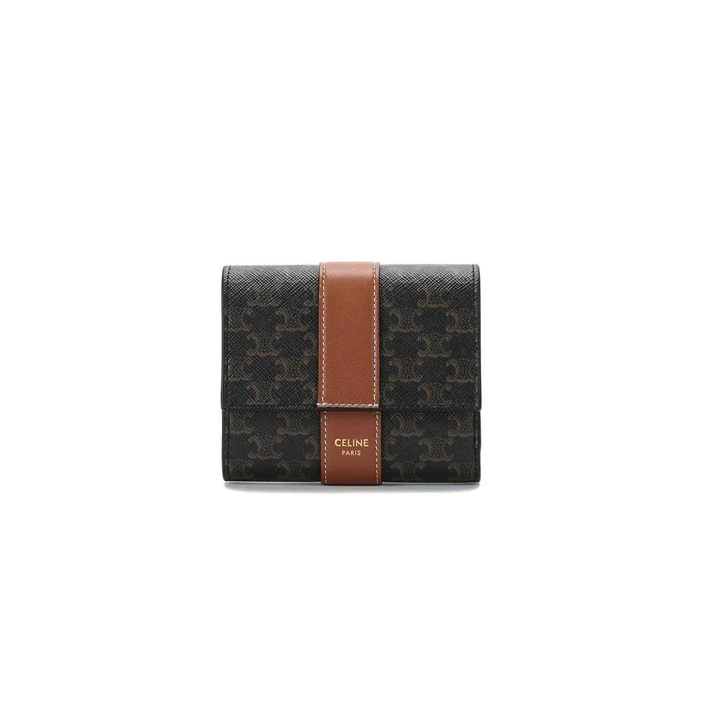 Ce1i*e trifold wallet triomphe in triomphe canvas 10d572bz9.04lu (10*9*2.5cm)