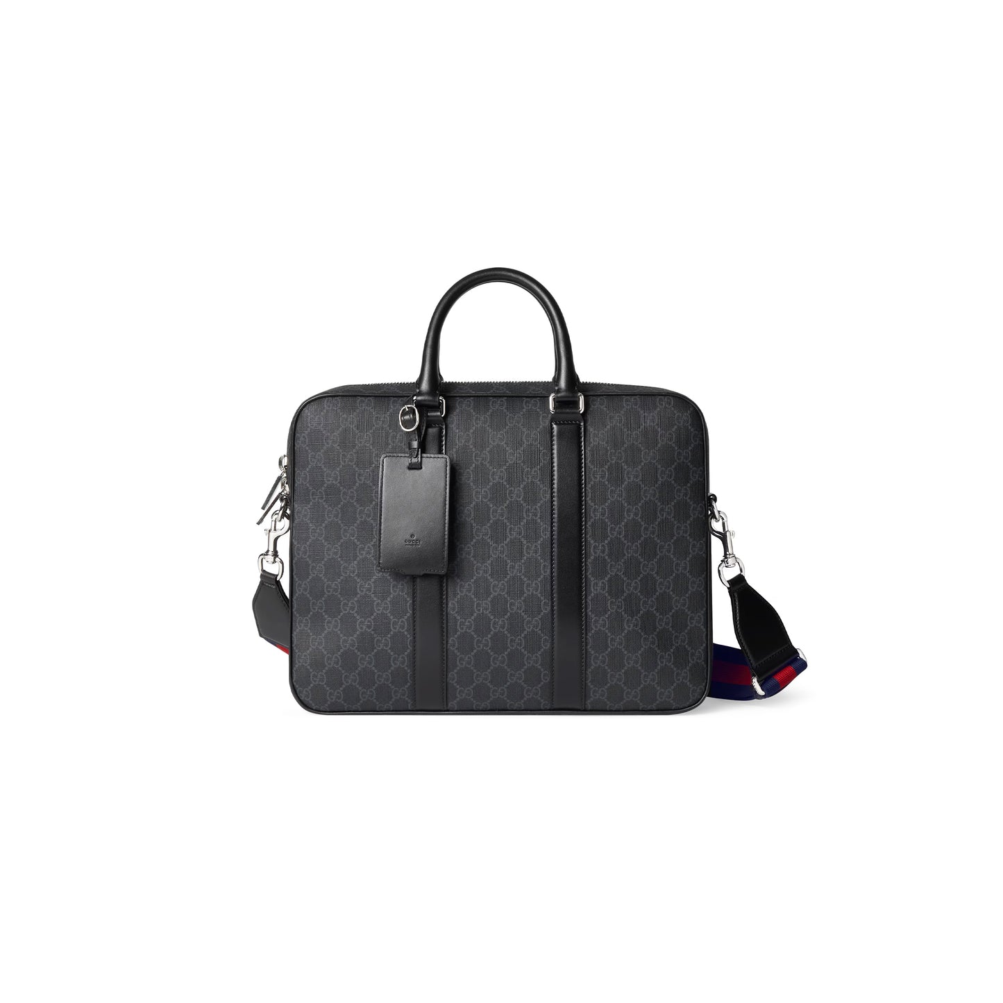 G*u*i gg black medium briefcase 792077 (33*28*7cm)