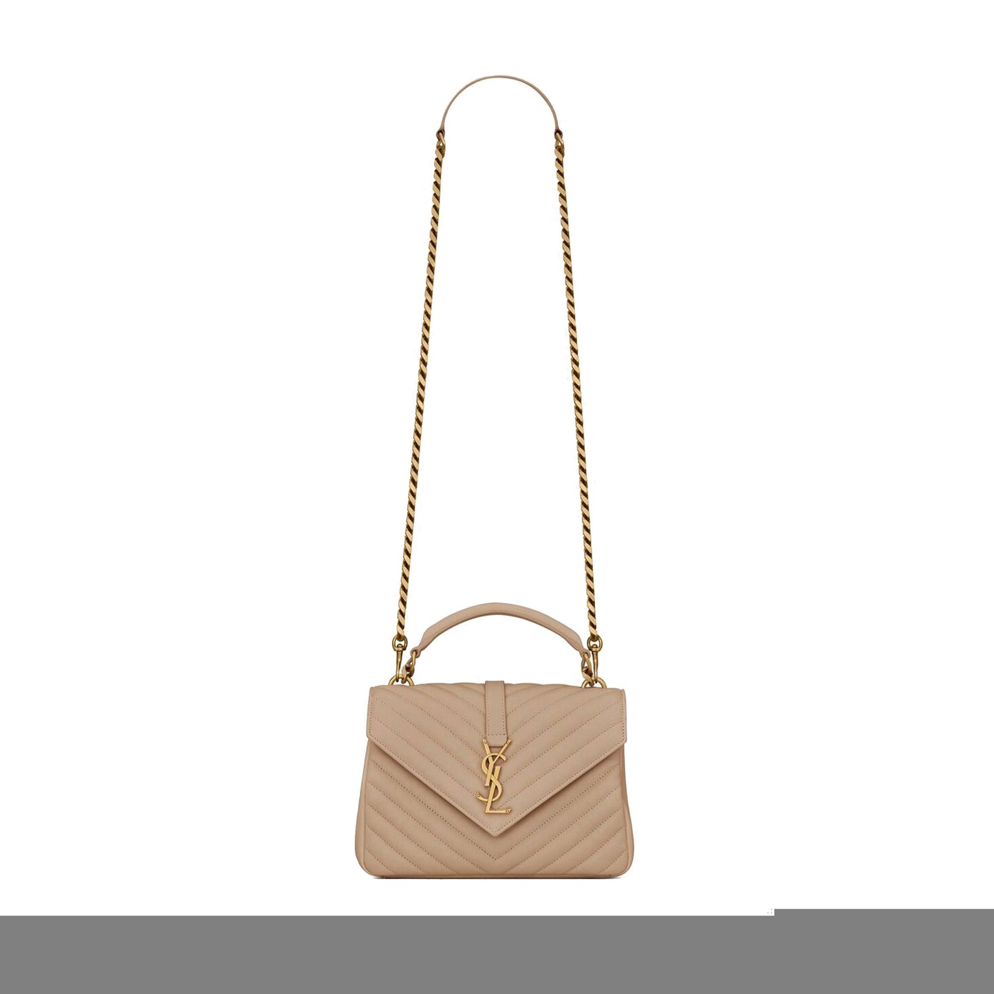 Y*L collè ge medium chain bag in quilted leather 600279brm072721 (24*17*6.5cm)