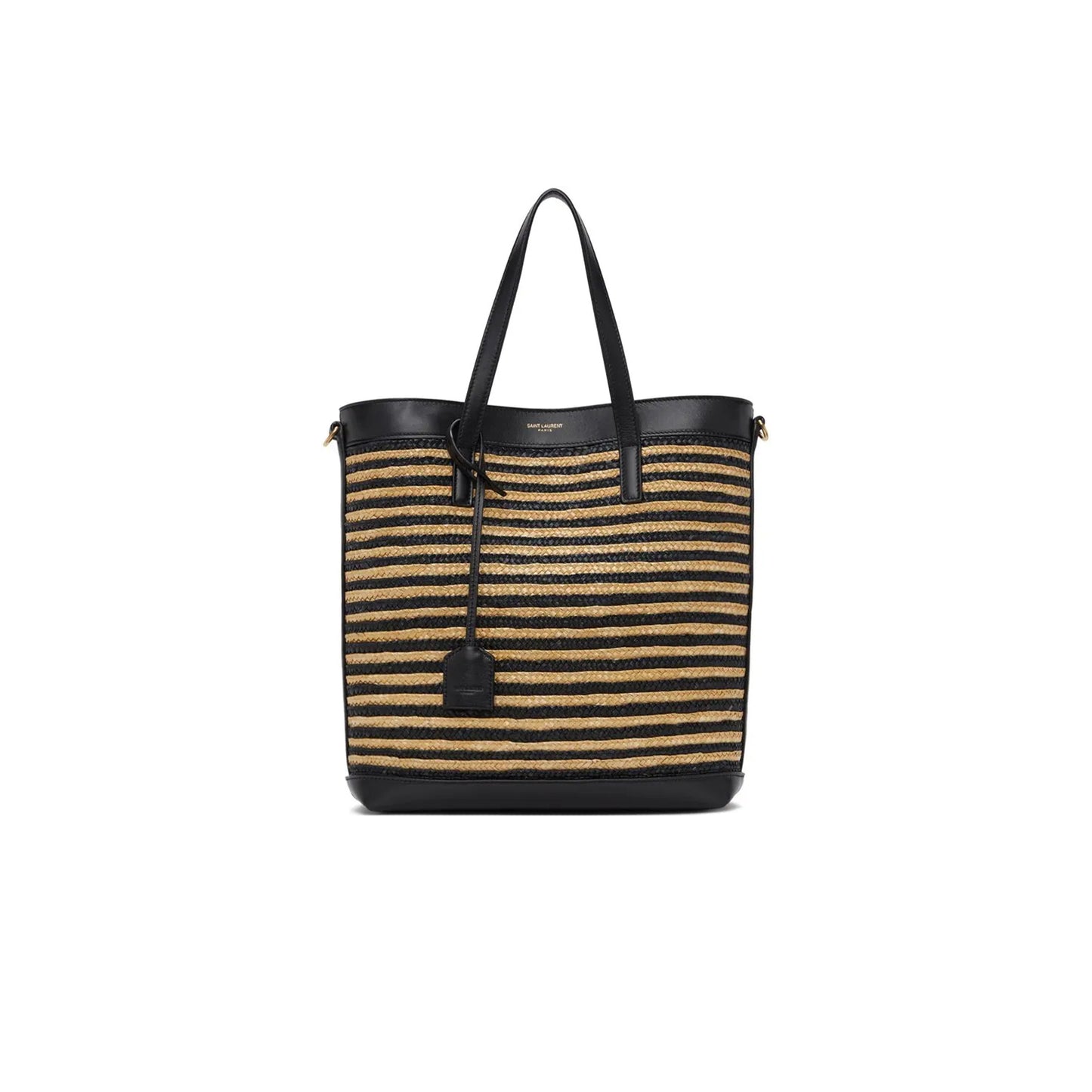 y*l shopping Sa**t Lau*nt toy in raffia and leather 6003077088 (25*28*8cm)