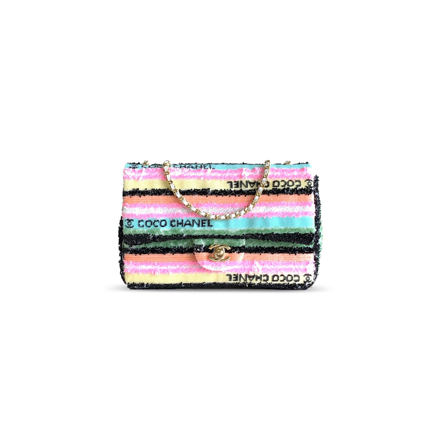 Ch*el rectangular mini flap bag 296370 (20*12*6cm)