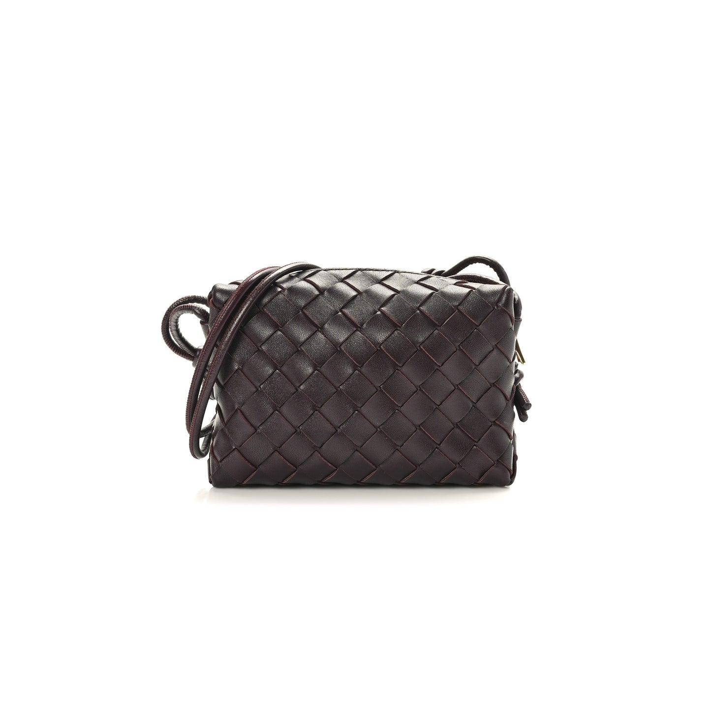 bo*te*ga Ve*ne*ta nappa intrecciato mini loop camera bag grape 1417427 (18*11*8cm)