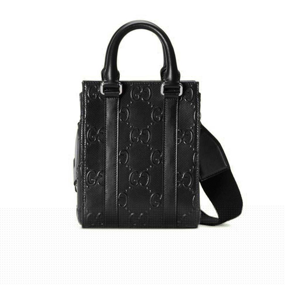 G*u*i gg embossed mini tote bag 696010 (20*16*7cm)