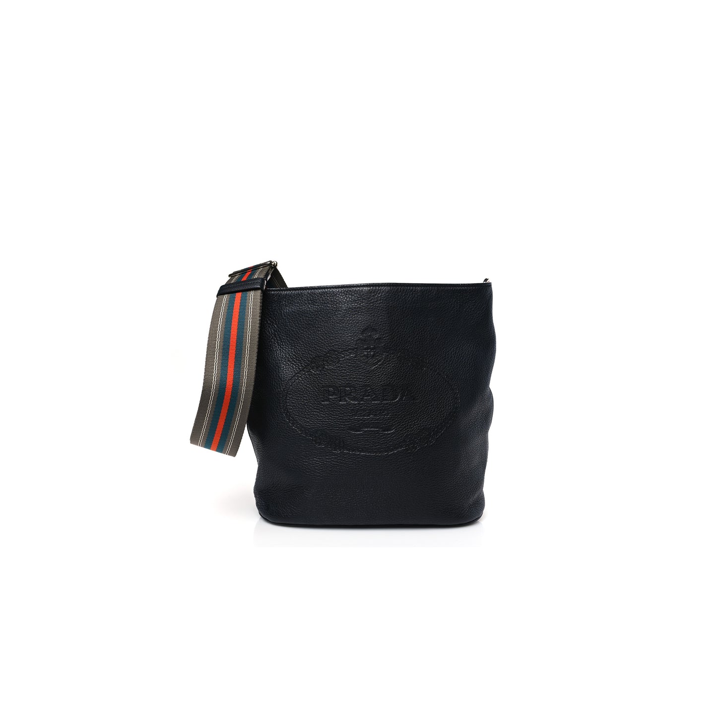 Pra*a vitello phenix logo hobo black (30*27*13cm)