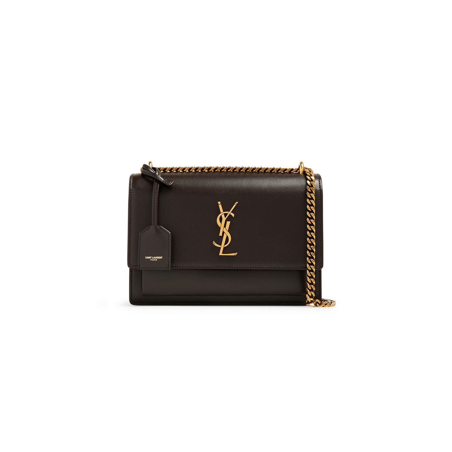 Y*L sunset medium chain bag in smooth leather 442906d420w2050 (22*8*16cm)