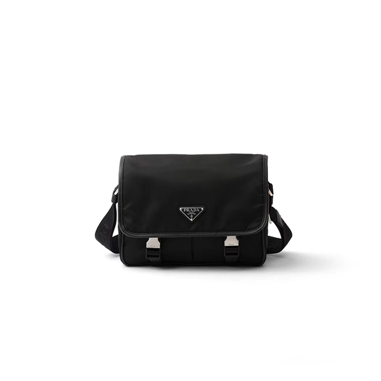 Pra*a re-nylon and saffiano leather shoulder bag 2vd769 (26*19*10cm)