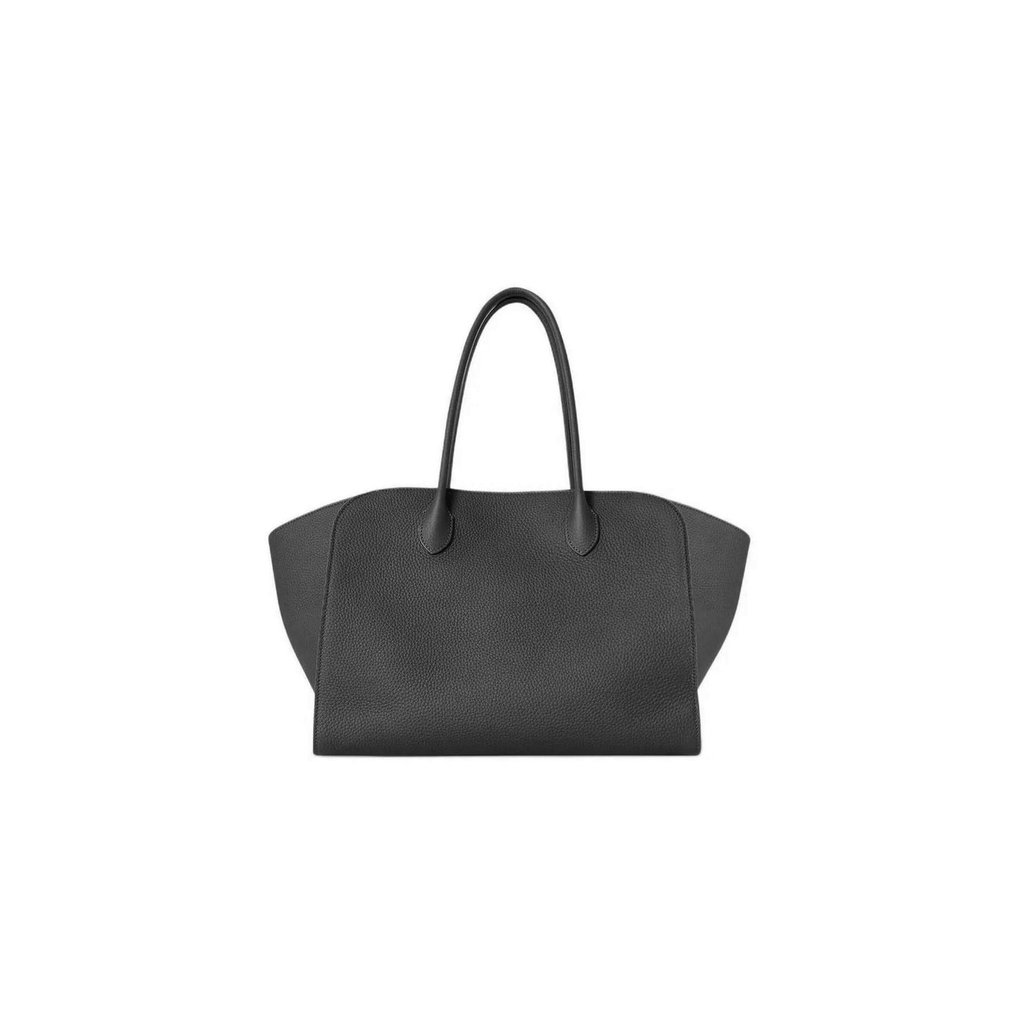 The R0w marlo black grain leather tote bag w1800l132dok (35*26*16cm)